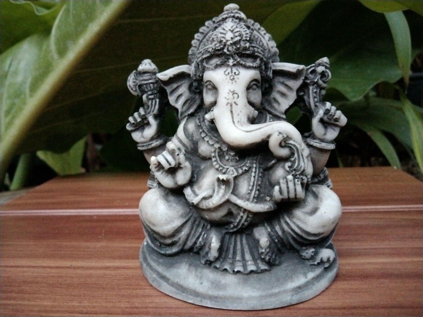 Lord ganesha stone statue ganesh figurine God of the knowledge Elephant God scul