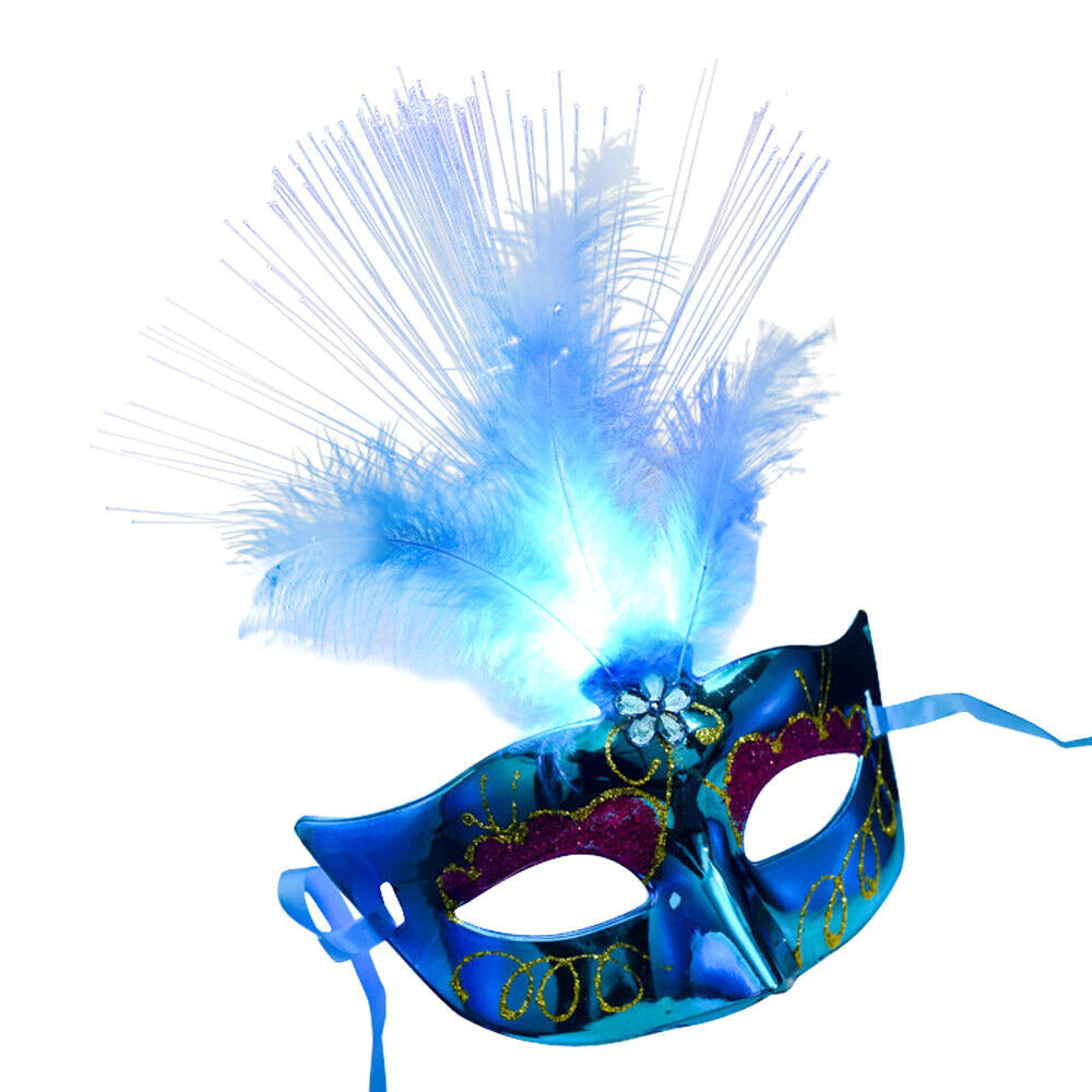 Venetian Masquerade Mask Party Prom Mardi Gras Halloween Princess Feather Masks