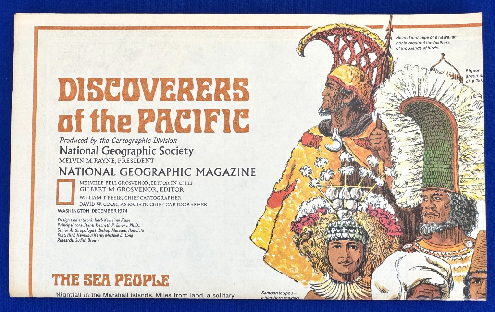 Vintage 1974 Discoverers of the Pacific National Geographic Society Magazine Map Vintage 1974 Discoverers of the Pacific National Geographic Society Magazine Map
