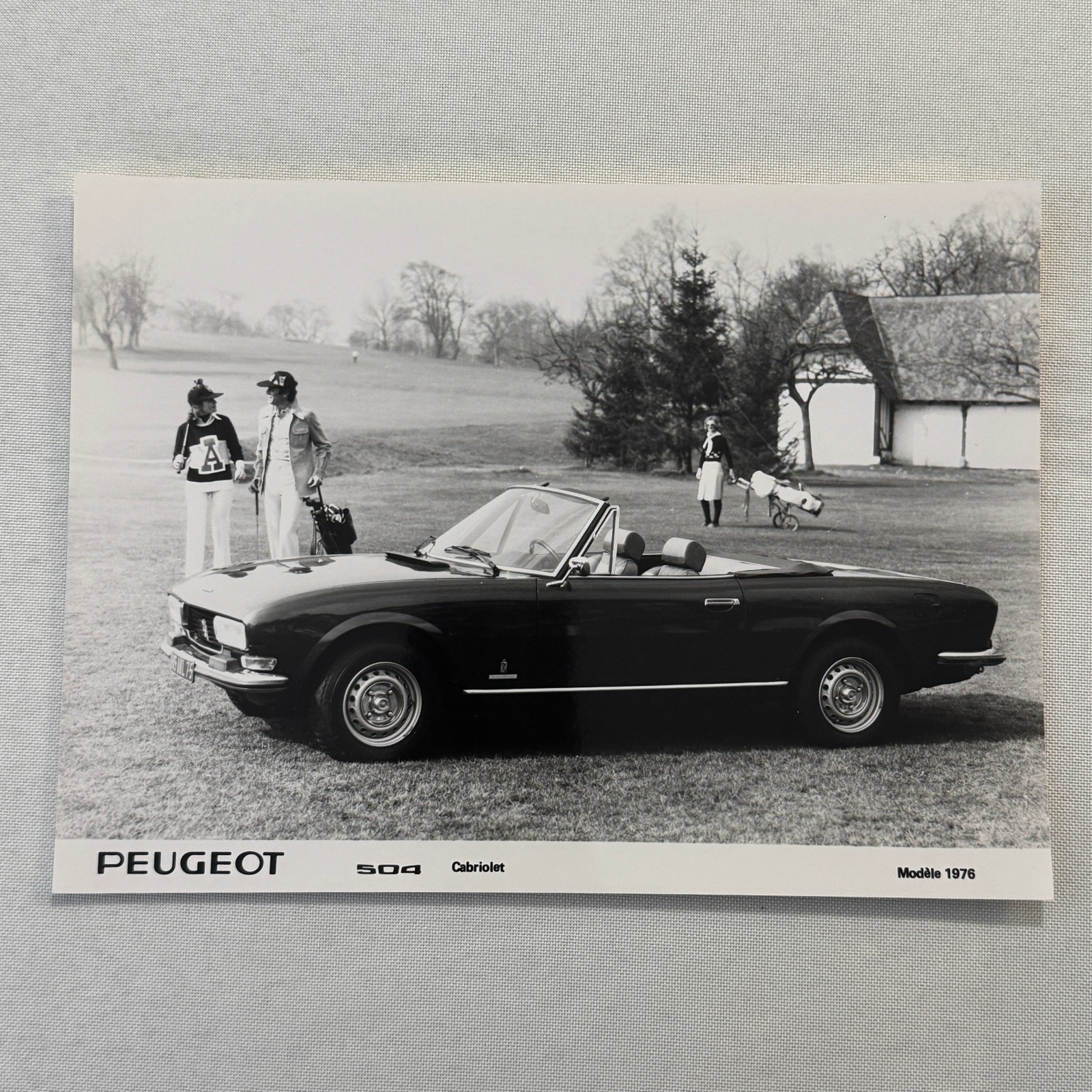 1976 Peugeot 504 Cabriolet Convertible Factory Press Photo Photograph Vintage