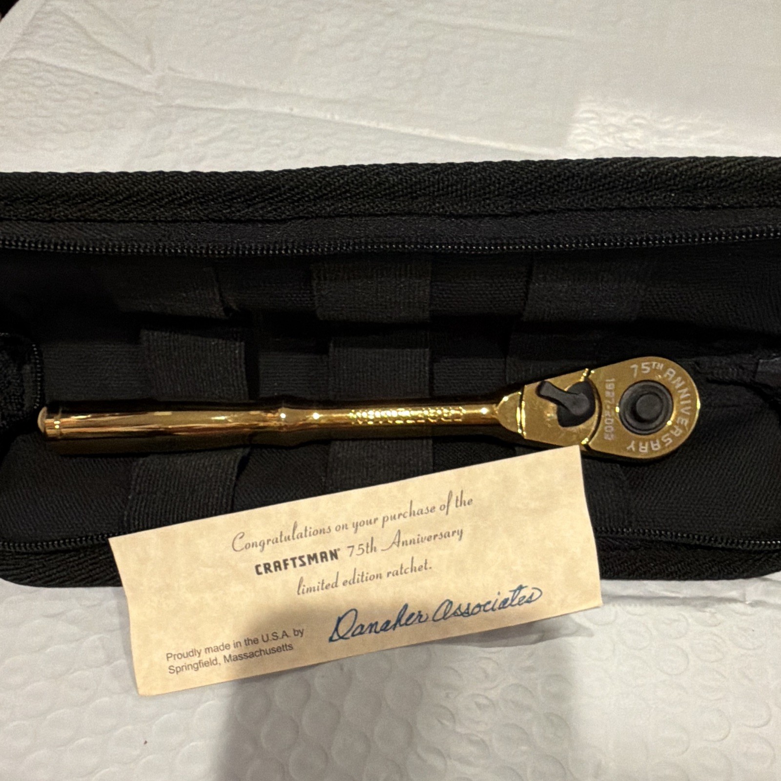 Brand New Craftsman 75 Year Anniversary Gold 3/8 Ratchet, Brand, New￼￼