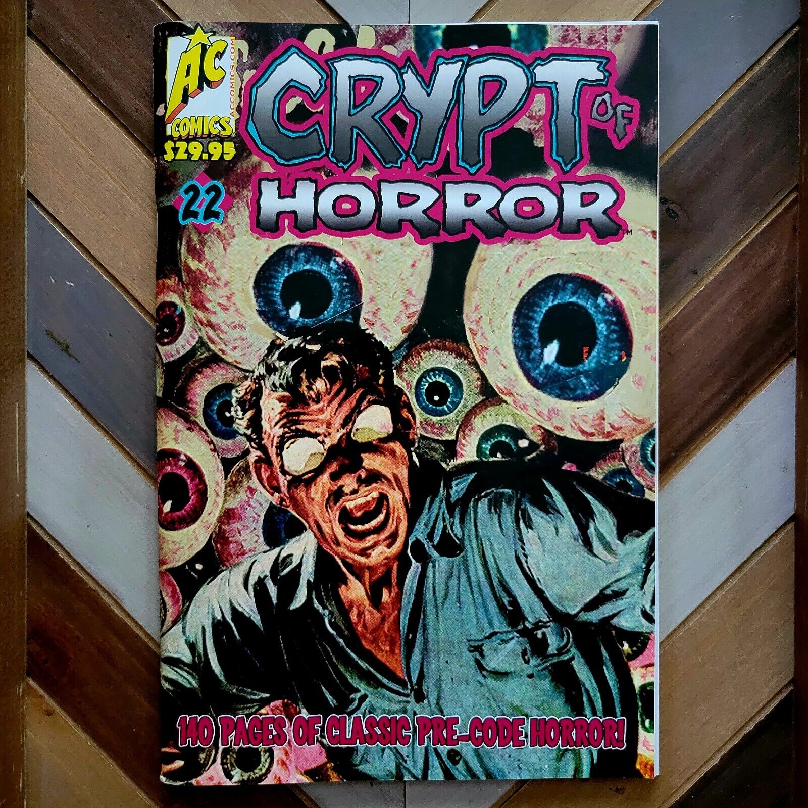 RARE Crypt of Horror #22 VF/NM (AC 2014) High Grade 1950s Pre-Code HARRY LAZARUS