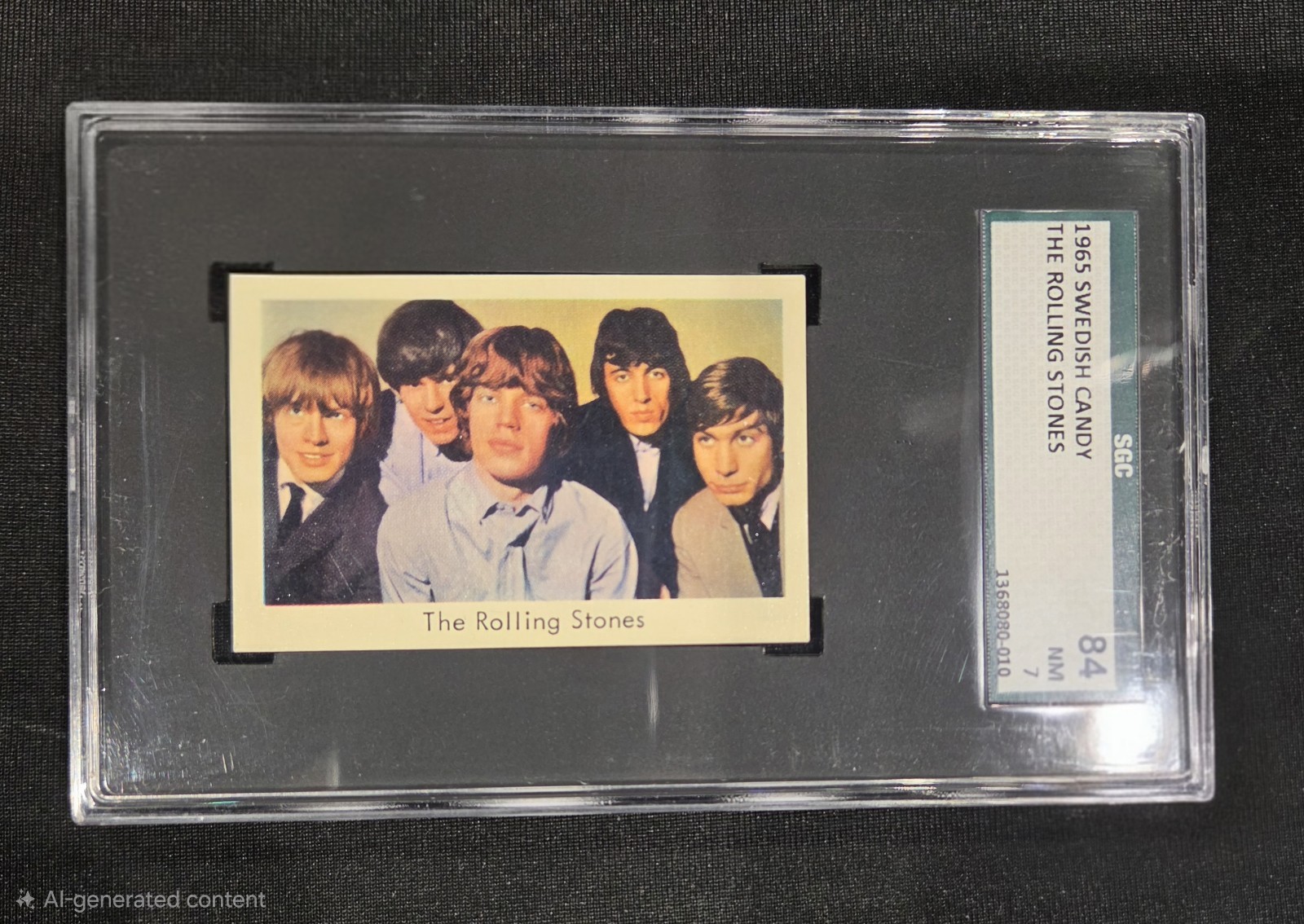 1965 THE ROLLING STONES SGC 7 *RARE* 1/1 (HIGHEST GRADED) *SWEDISH CANDY* JAGGER 1965 THE ROLLING STONES SGC 7 *RARE* 1/1 (HIGHEST GRADED) *SWEDISH CANDY* JAGGER