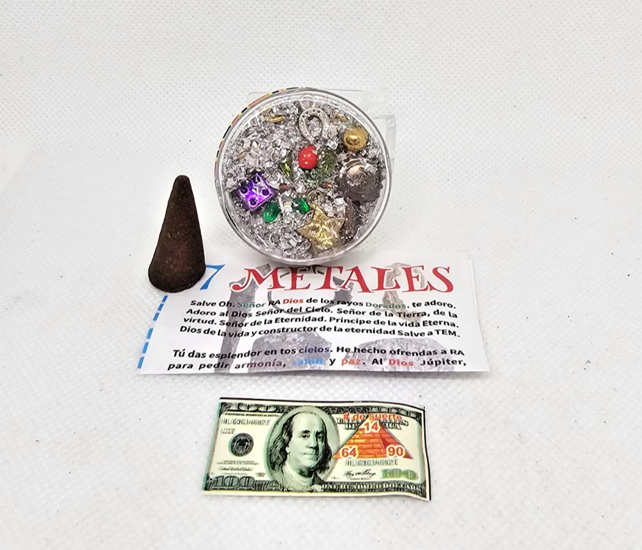 AMULETO RITUALIZADO 7 METALES / 7 METALS PARA PROTECCION FORTUNA EXITO SUERTE