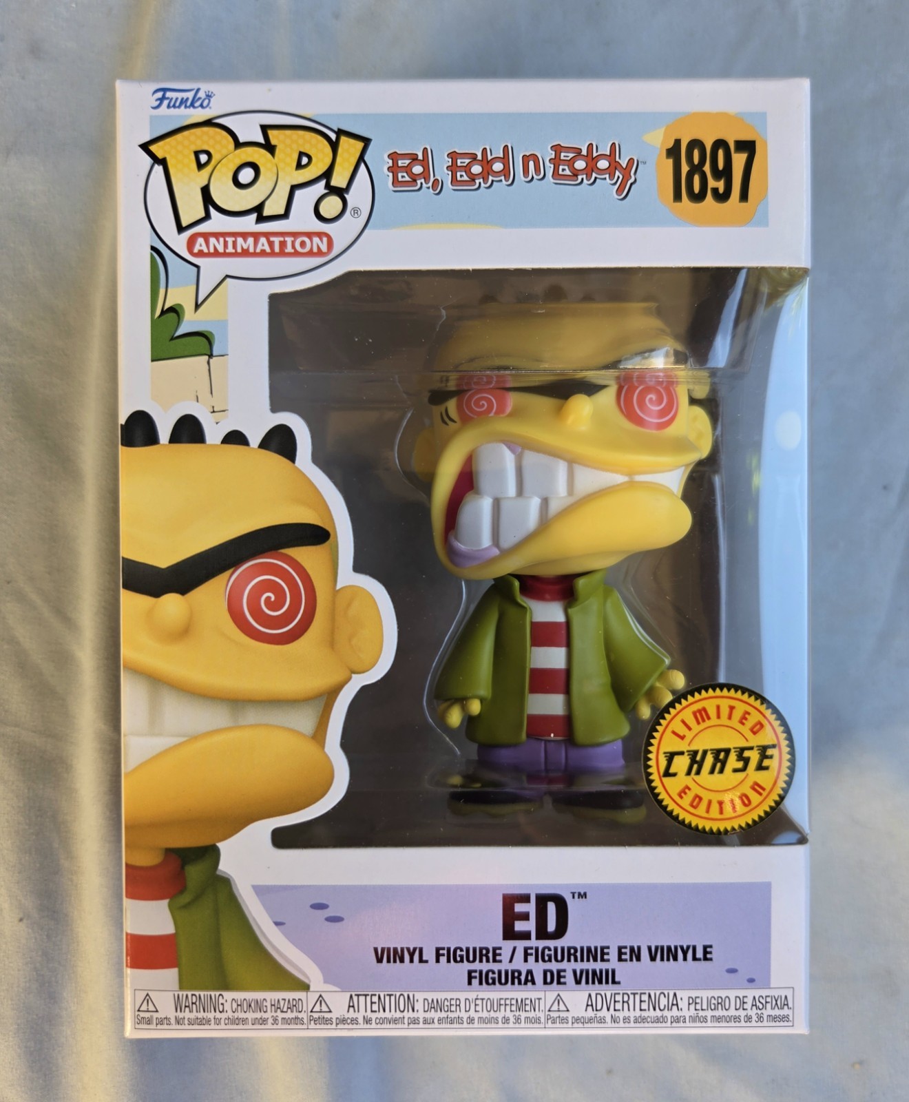 Funko Pop Animation Ed, Edd n Eddy Ed #1897 Limited Edition Chase 