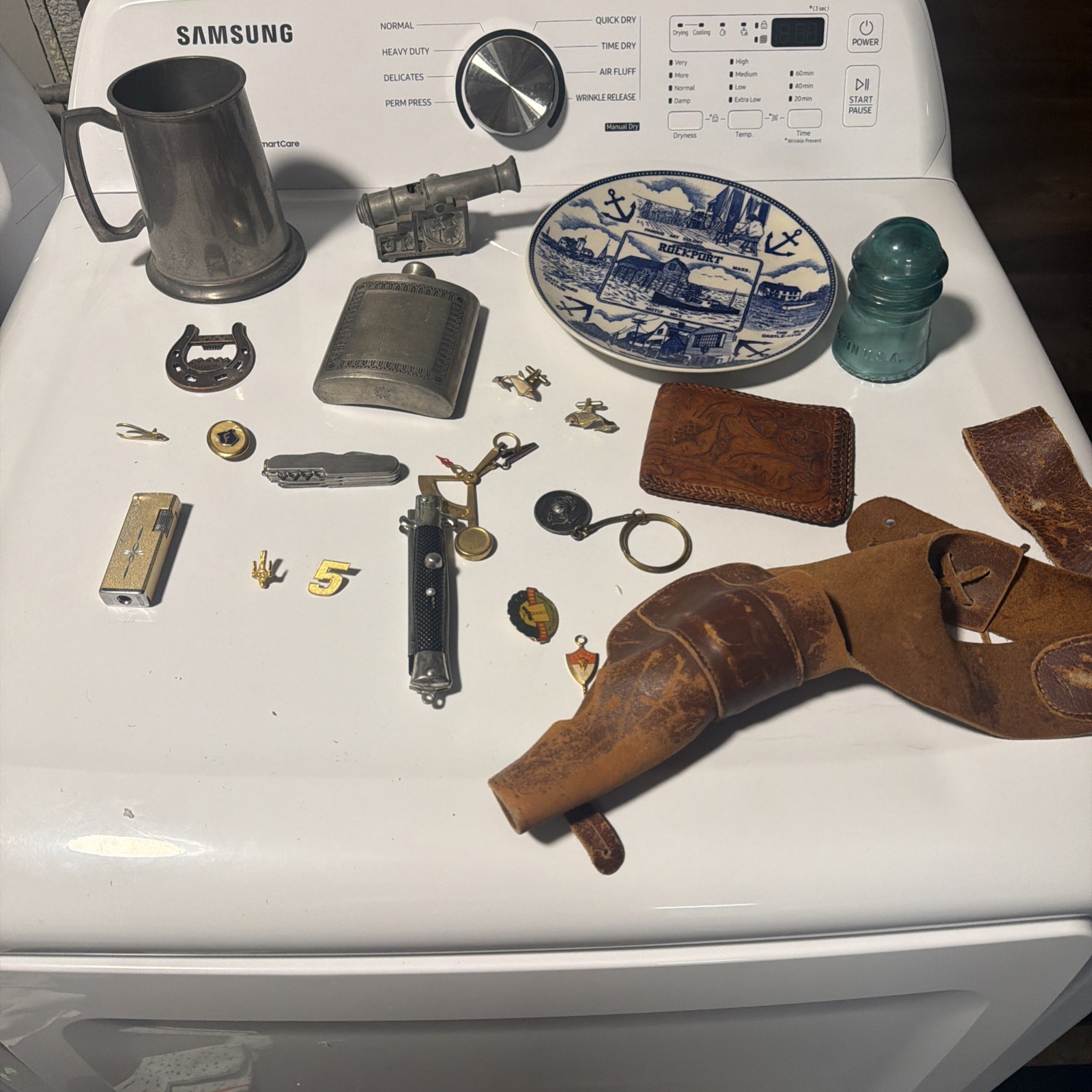 Grandpa\'s  JUNK DRAWER LOT  Vintage Collectibles Many Different Items. See Pics