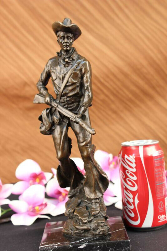 Doc Holiday with Riffle Gun Cocked Bronze Lost Wax Masterpiece Statue Figurine