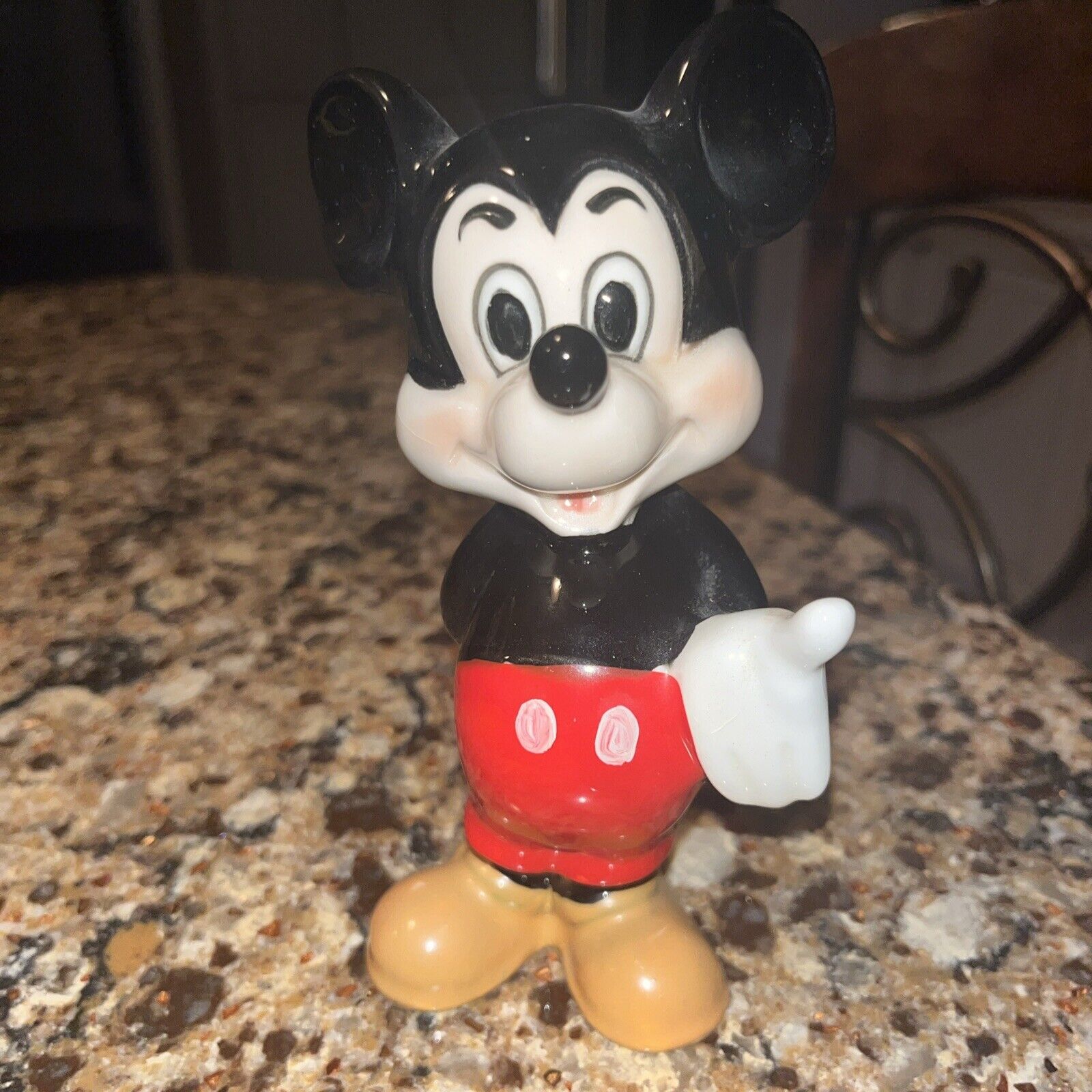 VINTAGE MICKEY MOUSE STATUE HAND PAINTED