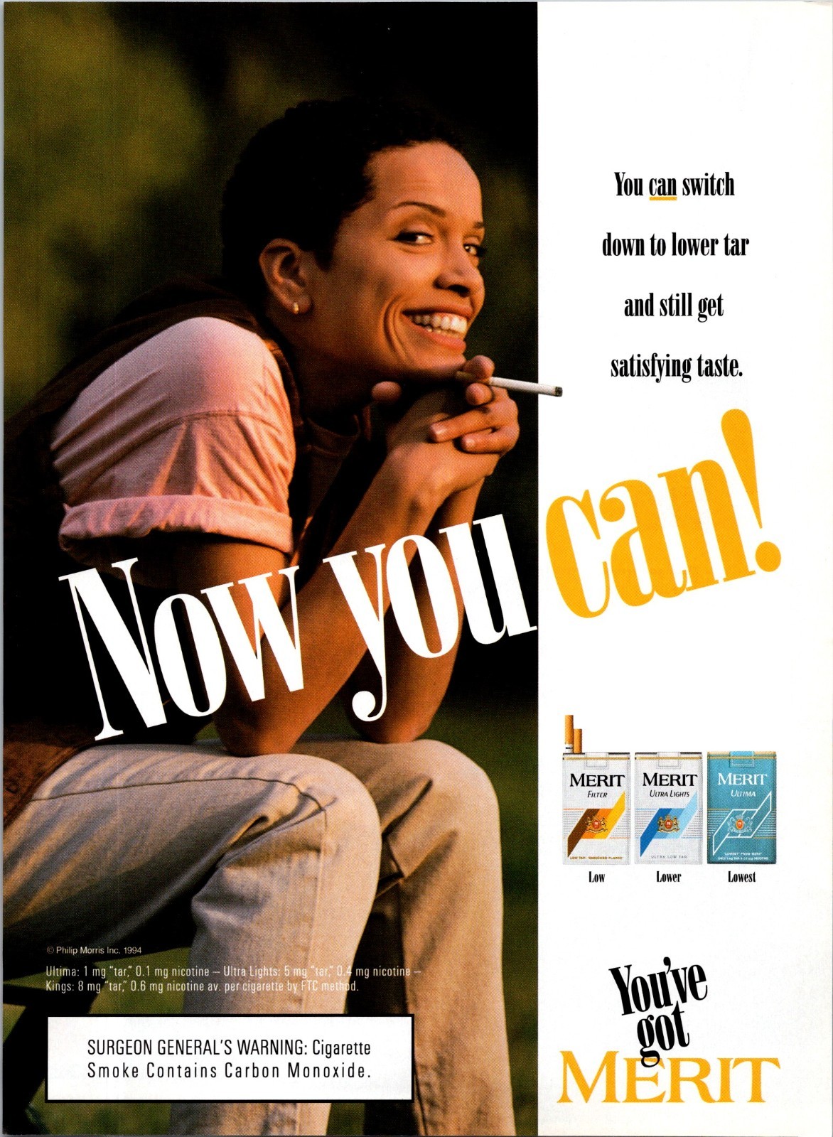 1994 • Merit Cigarettes • Print Ad • 1990s Fashion •iA.15