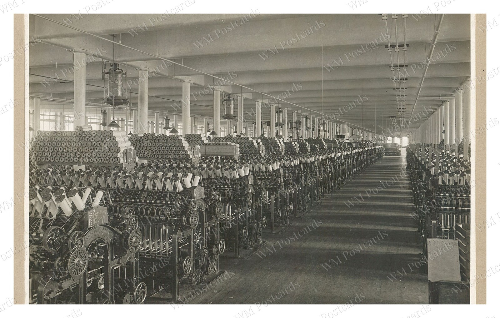 Lawrence Massachusetts 1921 Arlington Mills Spinning Frames Standard Postcard Lawrence Massachusetts 1921 Arlington Mills Spinning Frames Standard Postcard