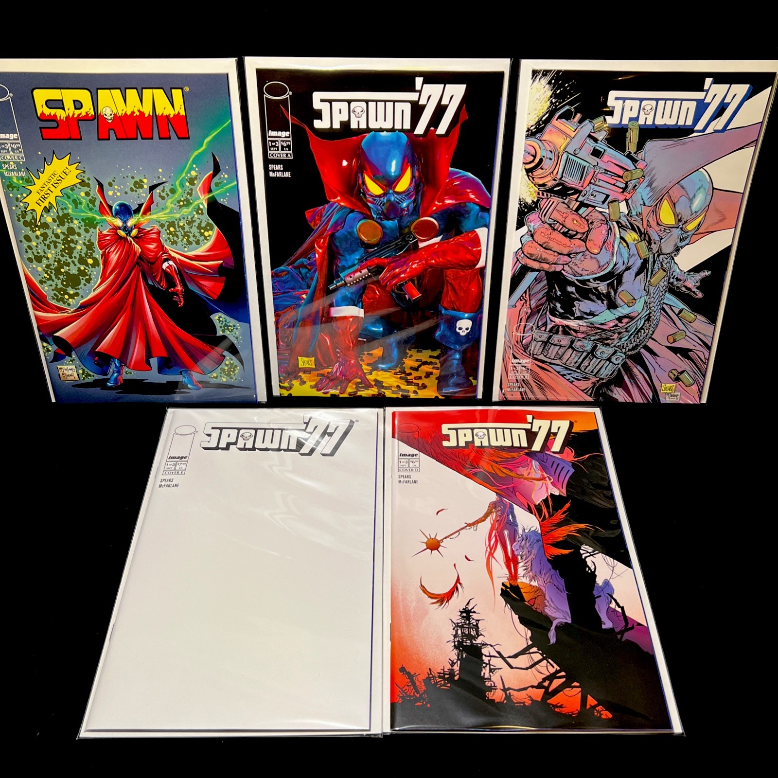Spawn 77 #1 Main Cover Set A B C D E - In Stock Mark Spears Todd McFarlane NM