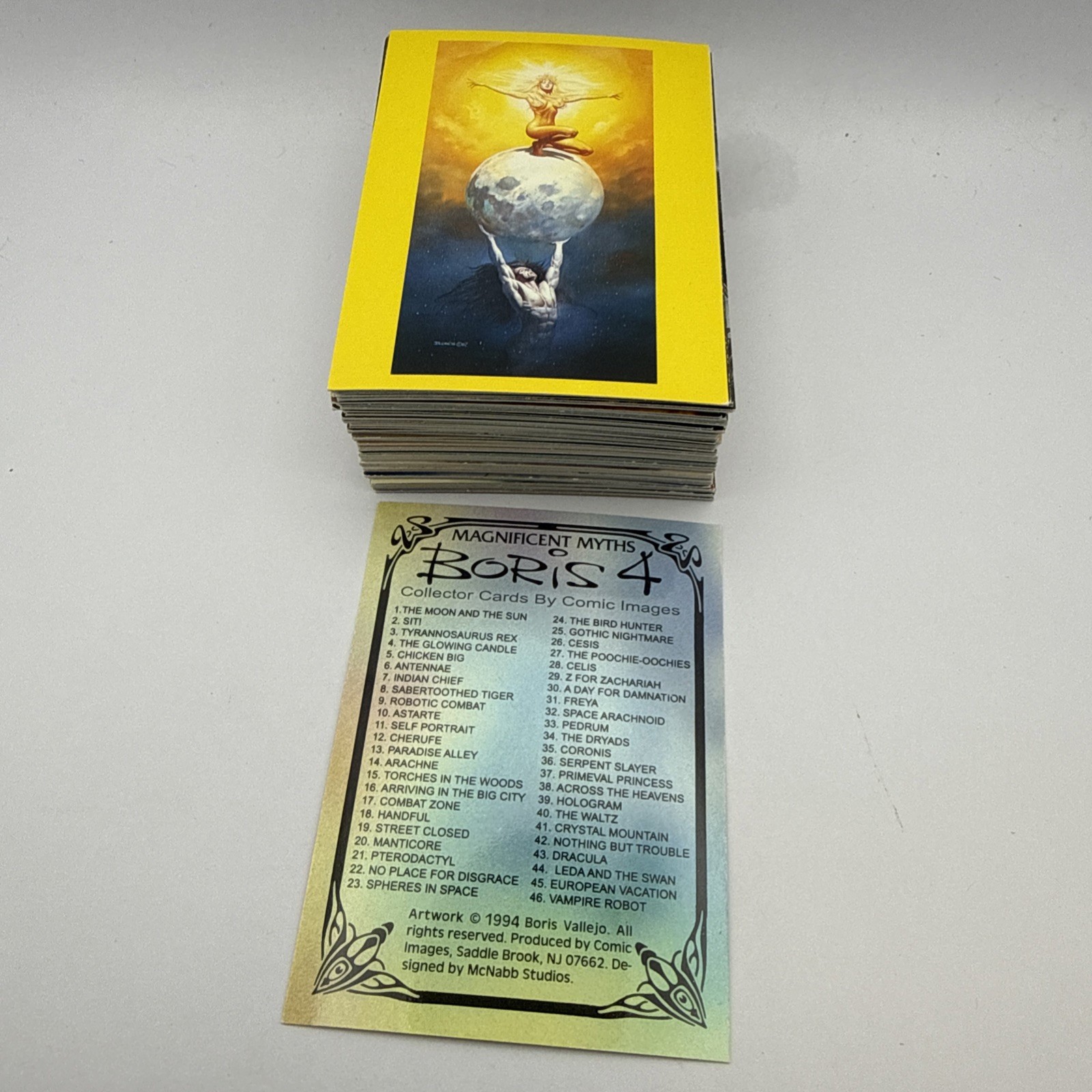 1994 Boris 4: Magnificent Myths Complete Trading Card Set 1-90 NM/MINT 1994 Boris 4: Magnificent Myths Complete Trading Card Set 1-90 NM/MINT