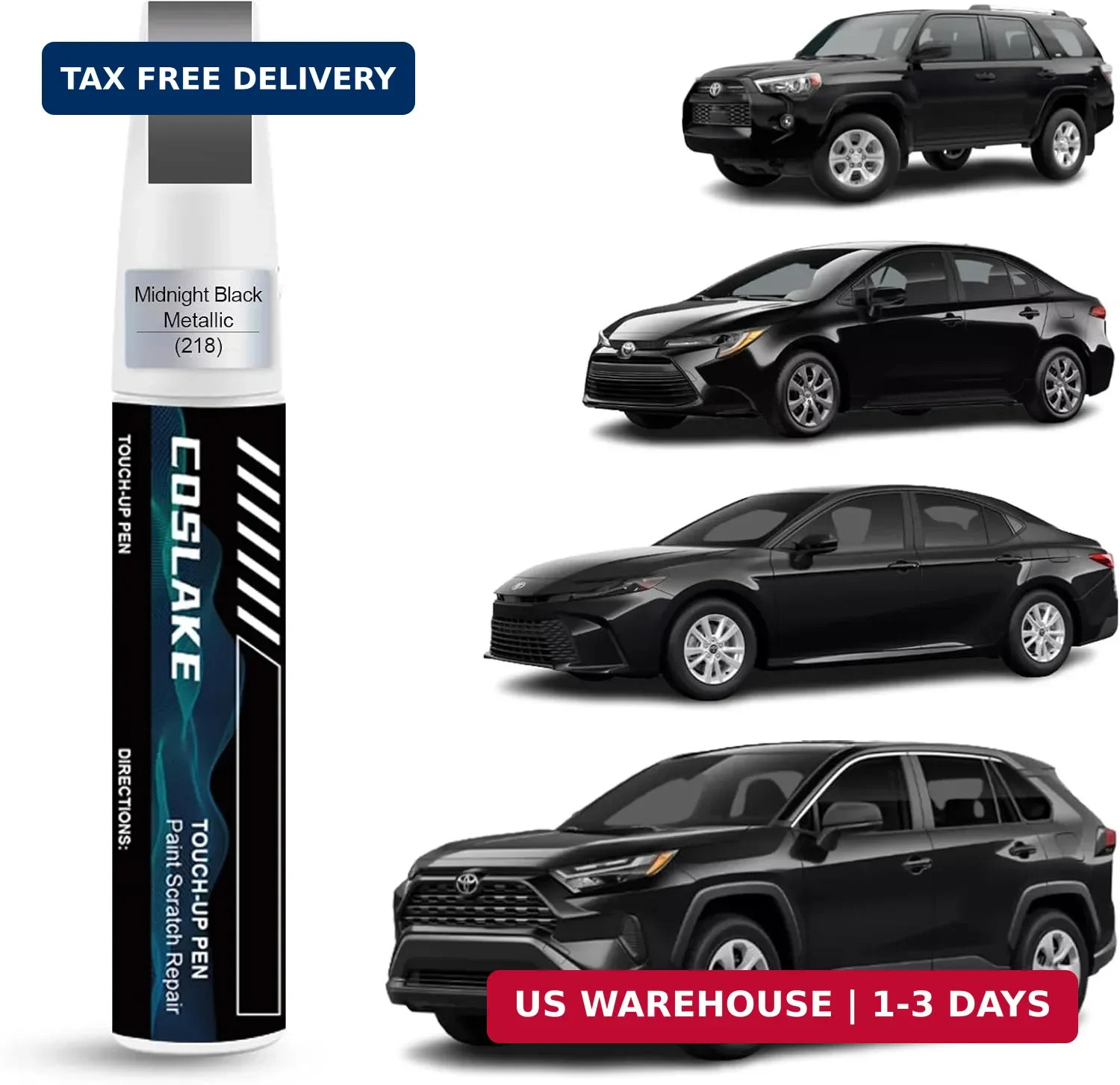 Car Touch Up Paint(Midnight Black Metallic(218)) for Toyota Car Touch Up Paint(Midnight Black Metallic(218)) for Toyota