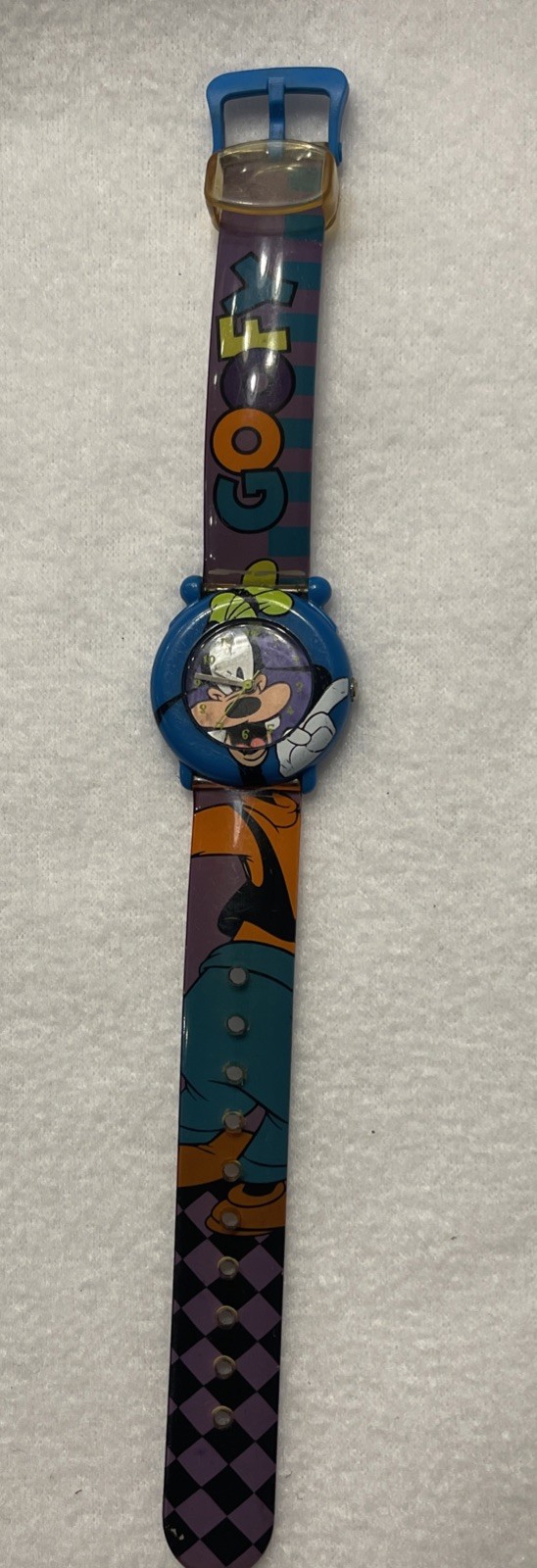 Vintage 1990s Walt Disney GOOFY Wristwatch - Bold Colors - DISQA119