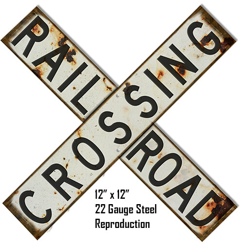 RAILROAD CROSSING X SHAPE 12