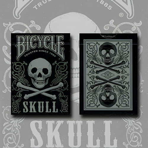 Bicycle Skull Metallic (Silver) USPCC by Gambler\'s Warehouse Bicycle Skull Metallic (Silver) USPCC by Gambler\'s Warehouse