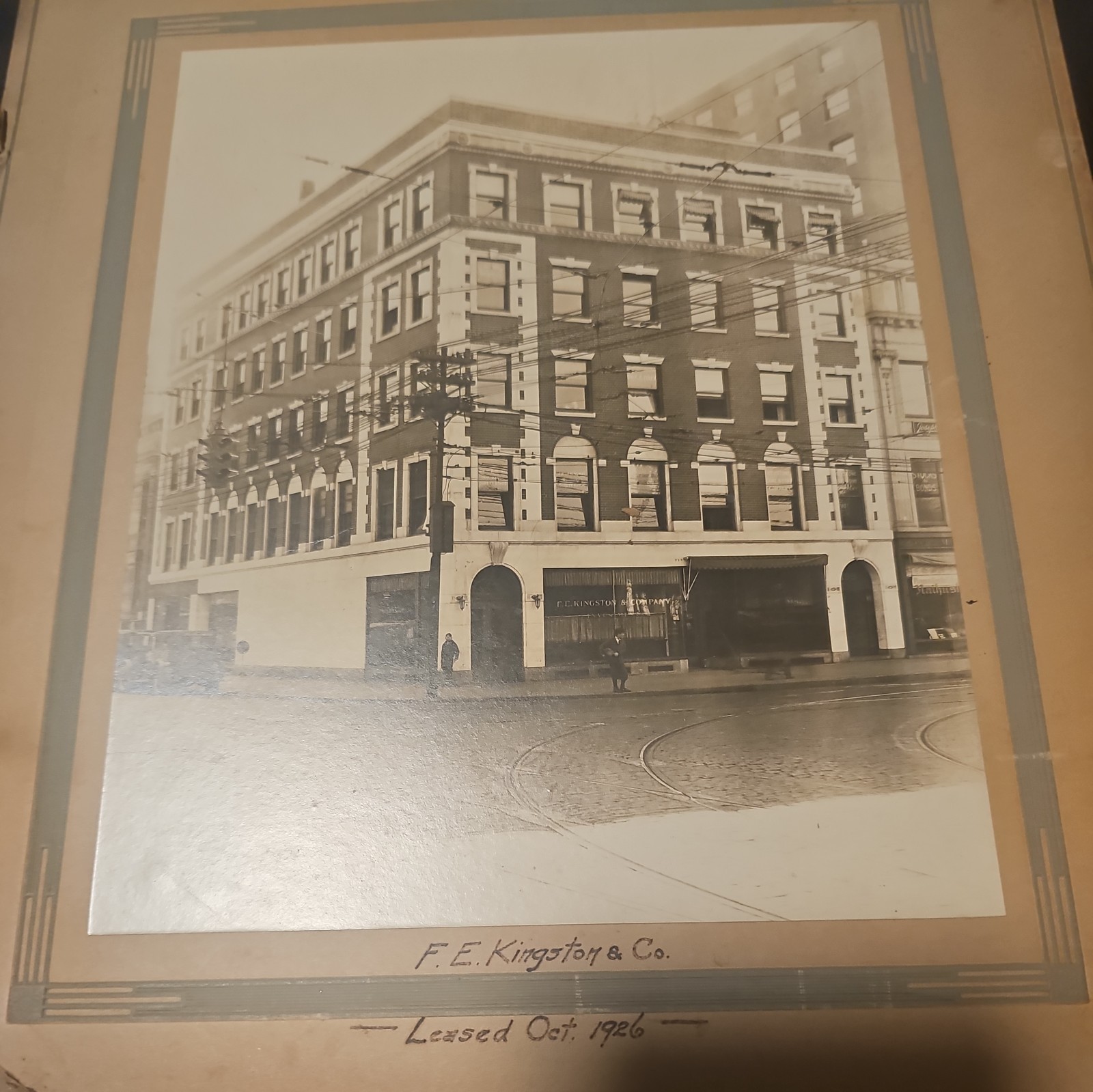 F.E.Kingston & Co leased oct 1926 in new haven Connecticut on whaly Ave picture 