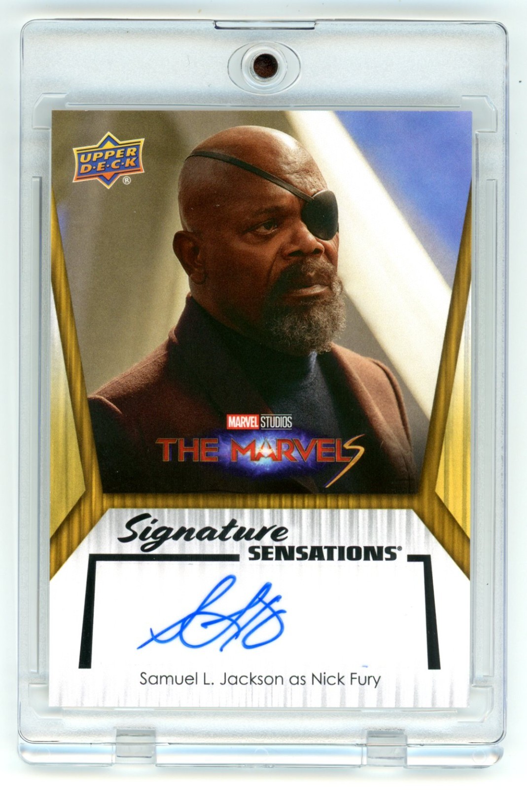 2024 UD Marvel Signature Sensations Samuel L. Jackson as Nick Fury Auto #SS-SJ