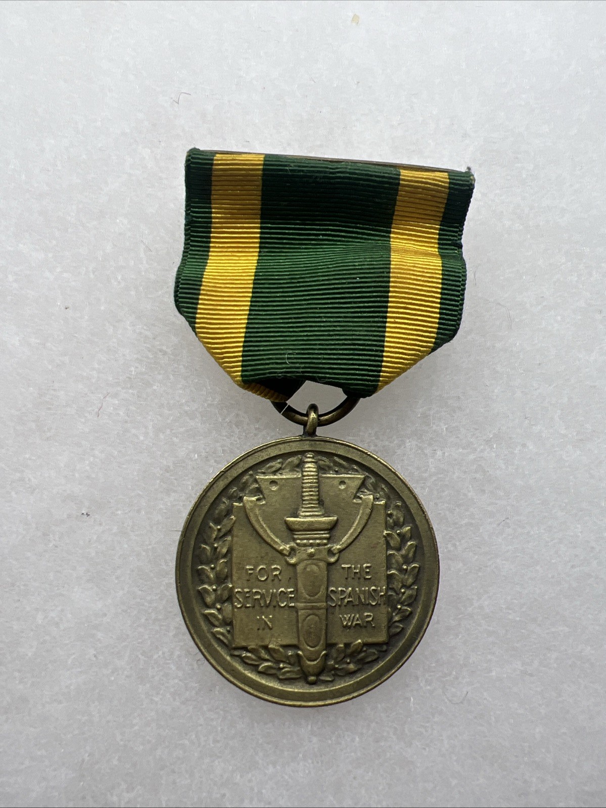 Spanish War Service Medal Numbered (GG404