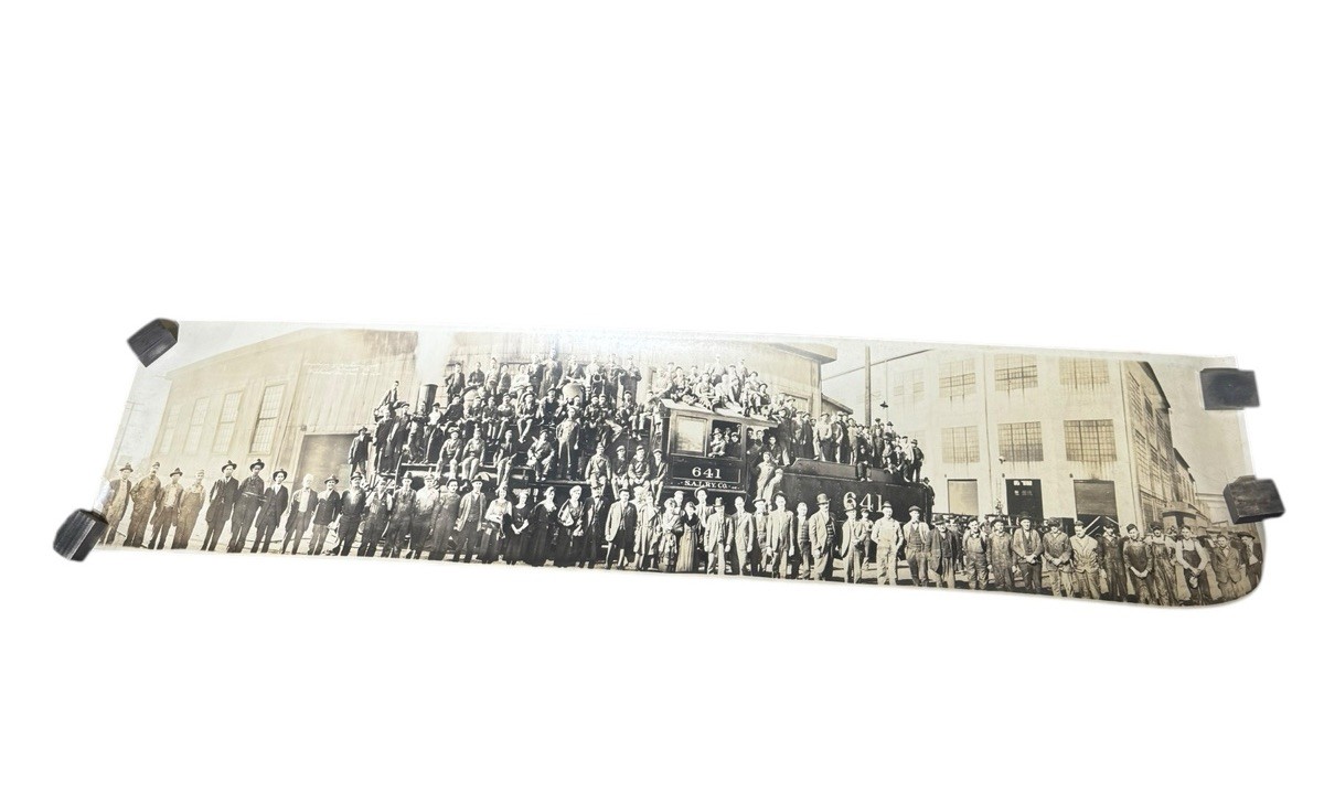 RARE Antique Seaboard Air Line Railway Railroad Train Real Photo Panoramic 46x9