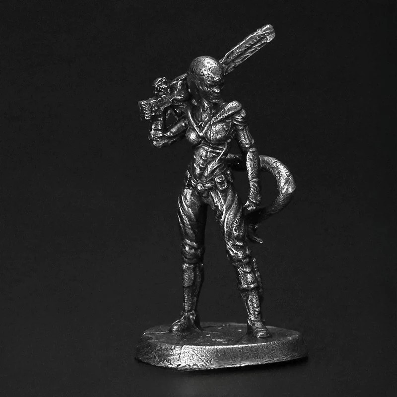Alien Scout Copper Miniature Figurine White Bronze Sci-Fi Tabletop Wargame 292-1