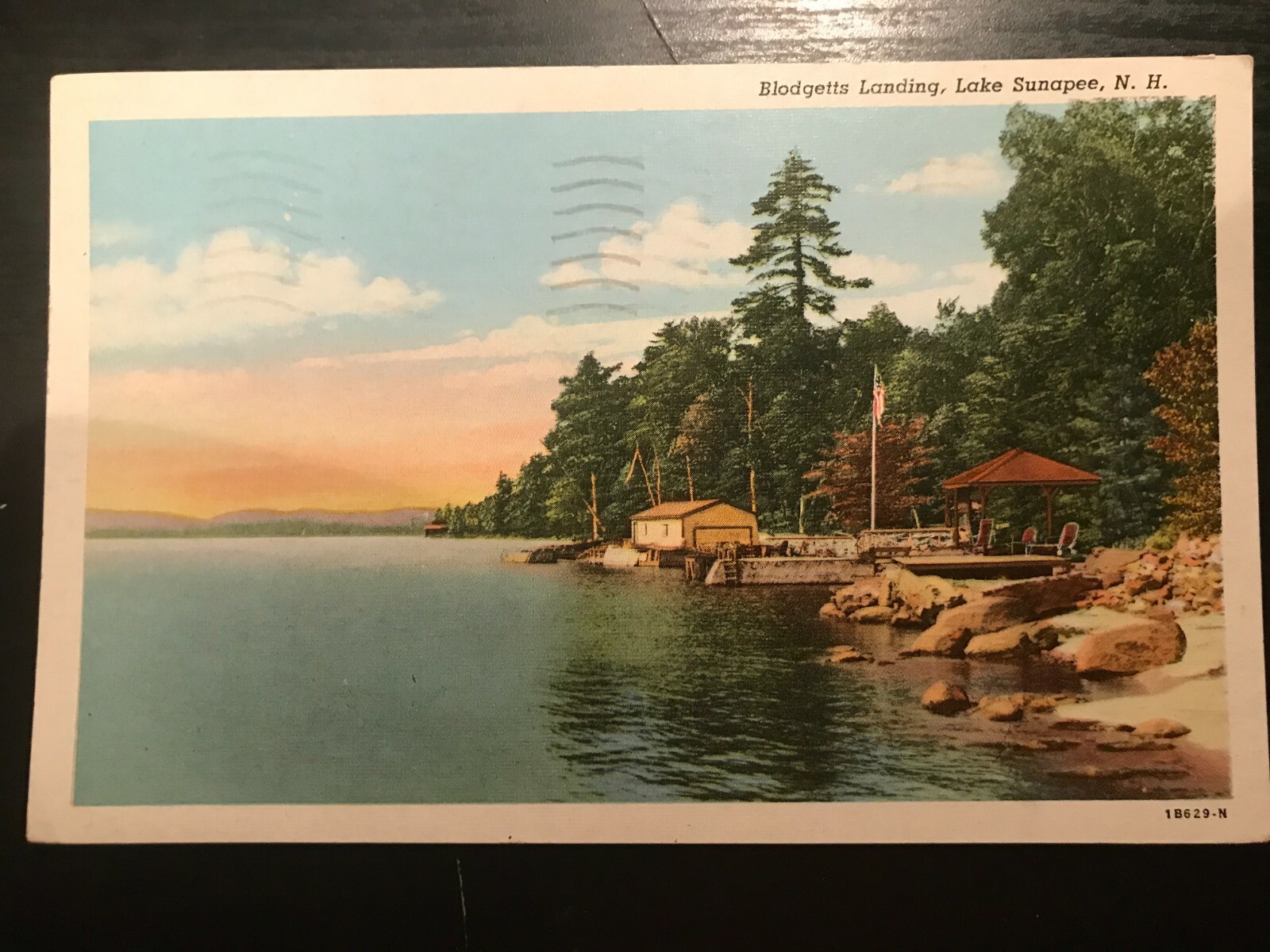 Vintage Postcard 1950 Blodgetts Landing Lake, Sunapee, New Hampshire
