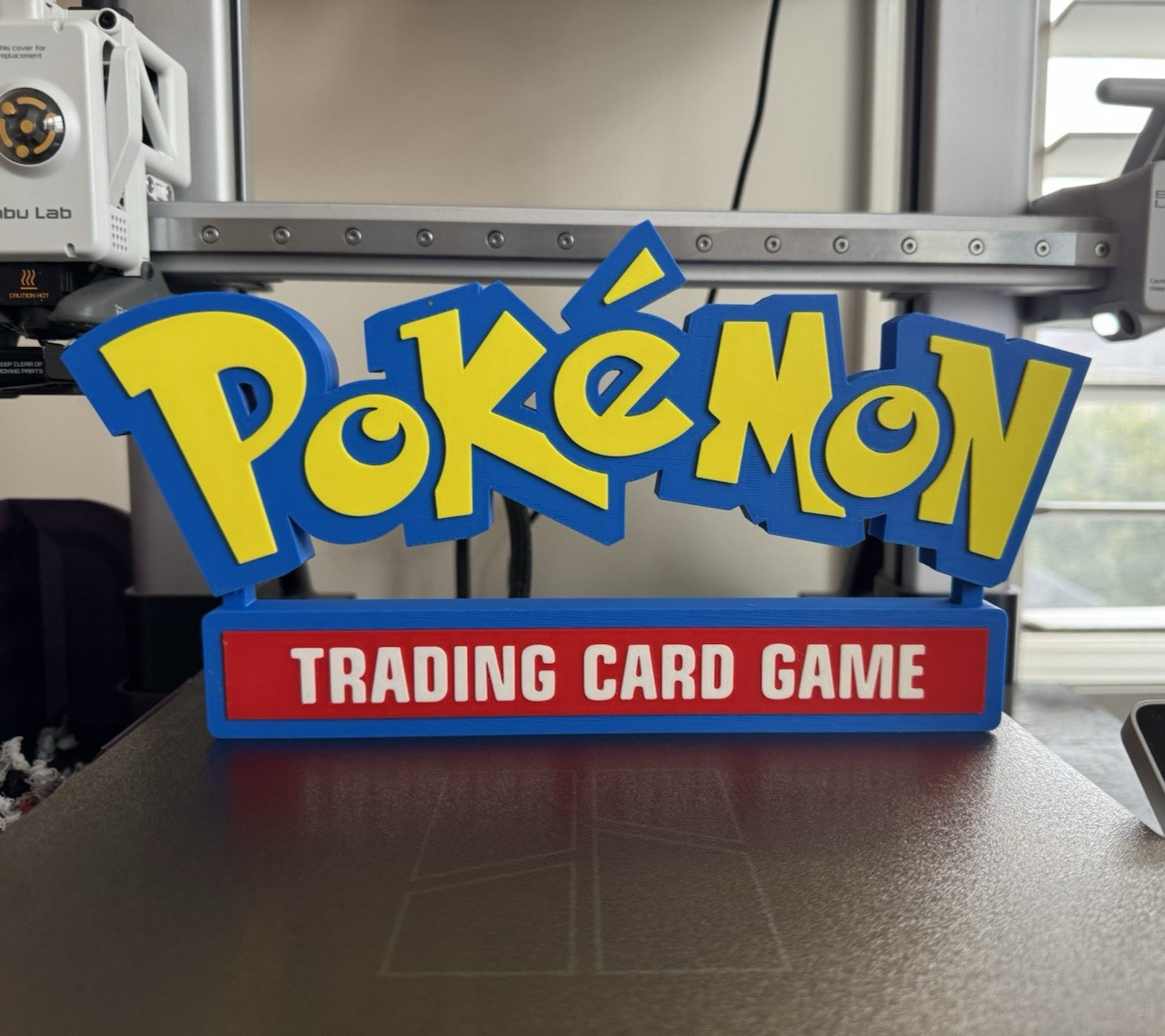Pokemon Trading Card Game Logo Wall Art  |  Desk Shelf Art - Sign Display