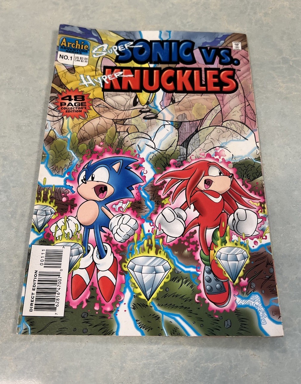 Super Sonic Vs. Hyper Knuckles #1 Newsstand Variant (ARCHIE COMICS Publications,