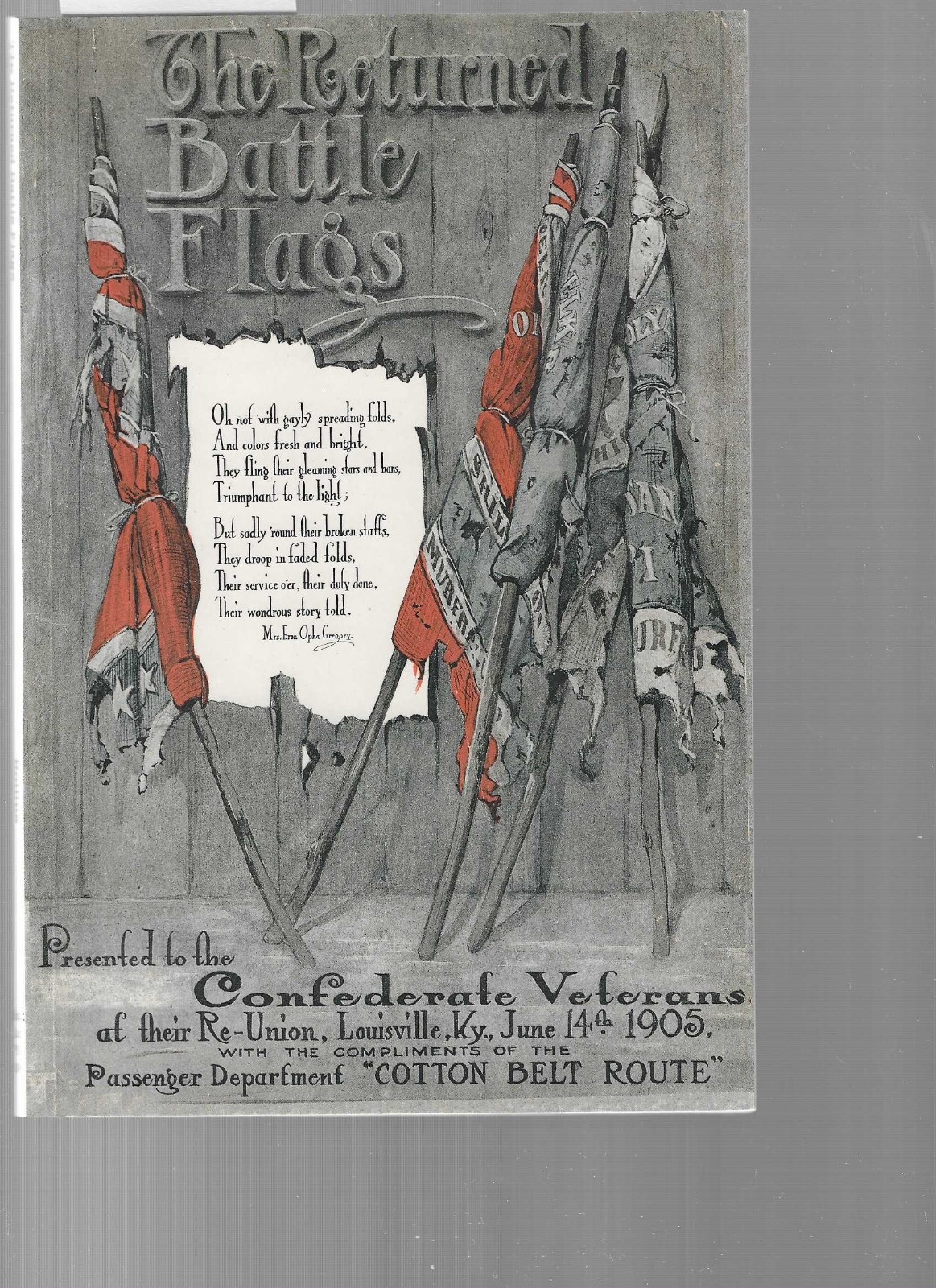 Returned Battle Flags Presented to the Veterans at the 1905 Louisville Reunion
