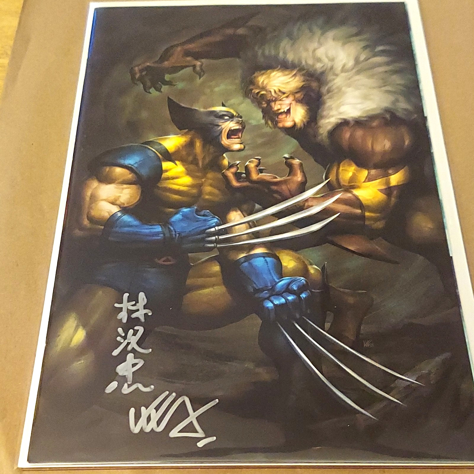 SIGNED 2X Wolverine #1 Exclusive Virgin Variant Kendrick Kunkka Lim w/COA 2 Sigs
