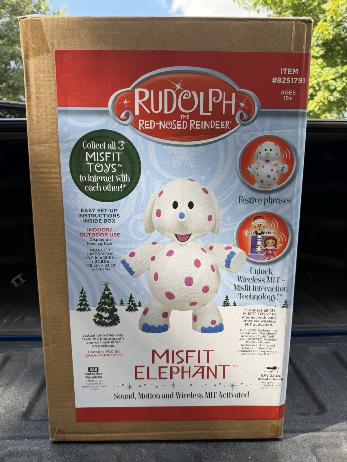 2\' Misfit Elephant Rudolph the Red Nosed Reindeer Lowe\'s 2026 NIB ON HAND