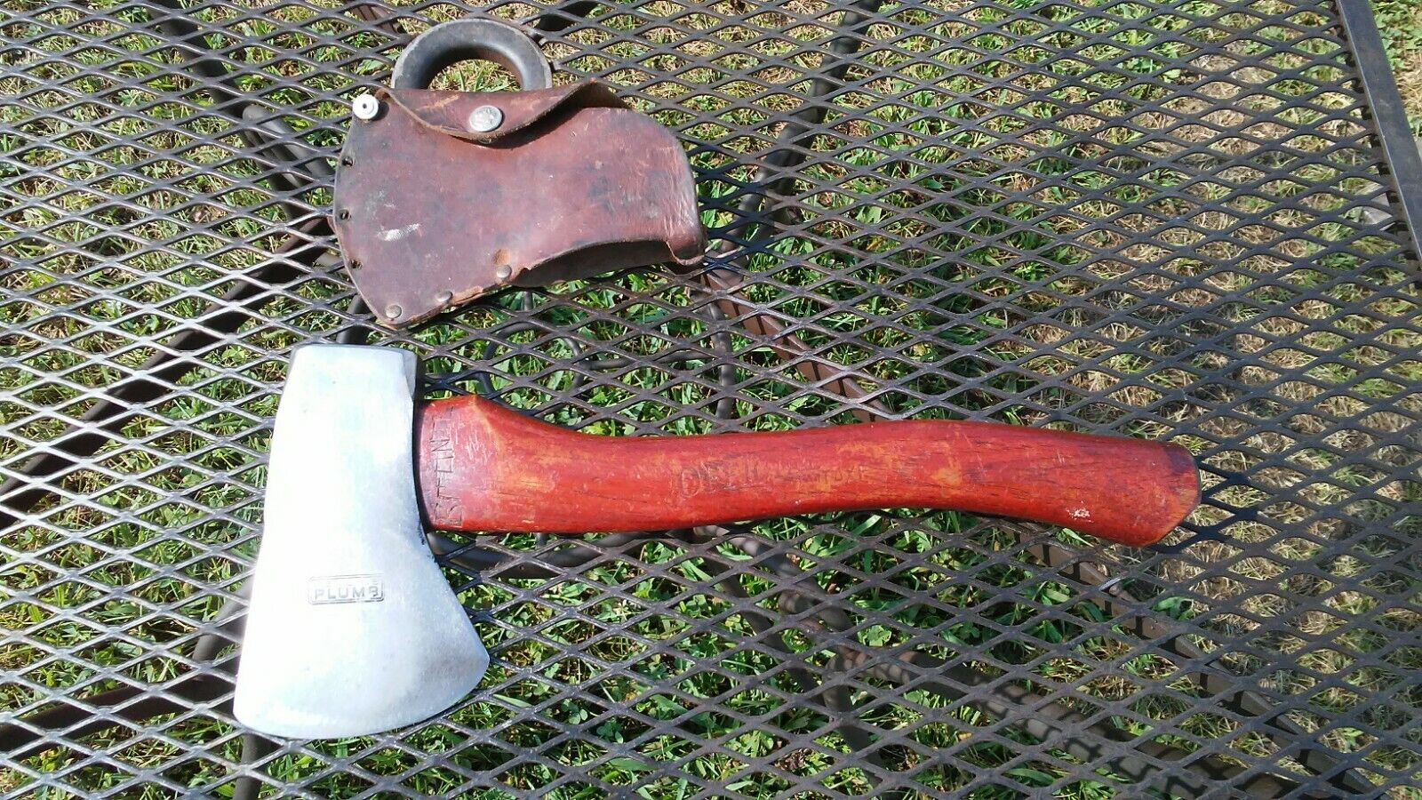 vintage plumb national pattern hatchet 1 lbs 9 oz Boy Scout original handle