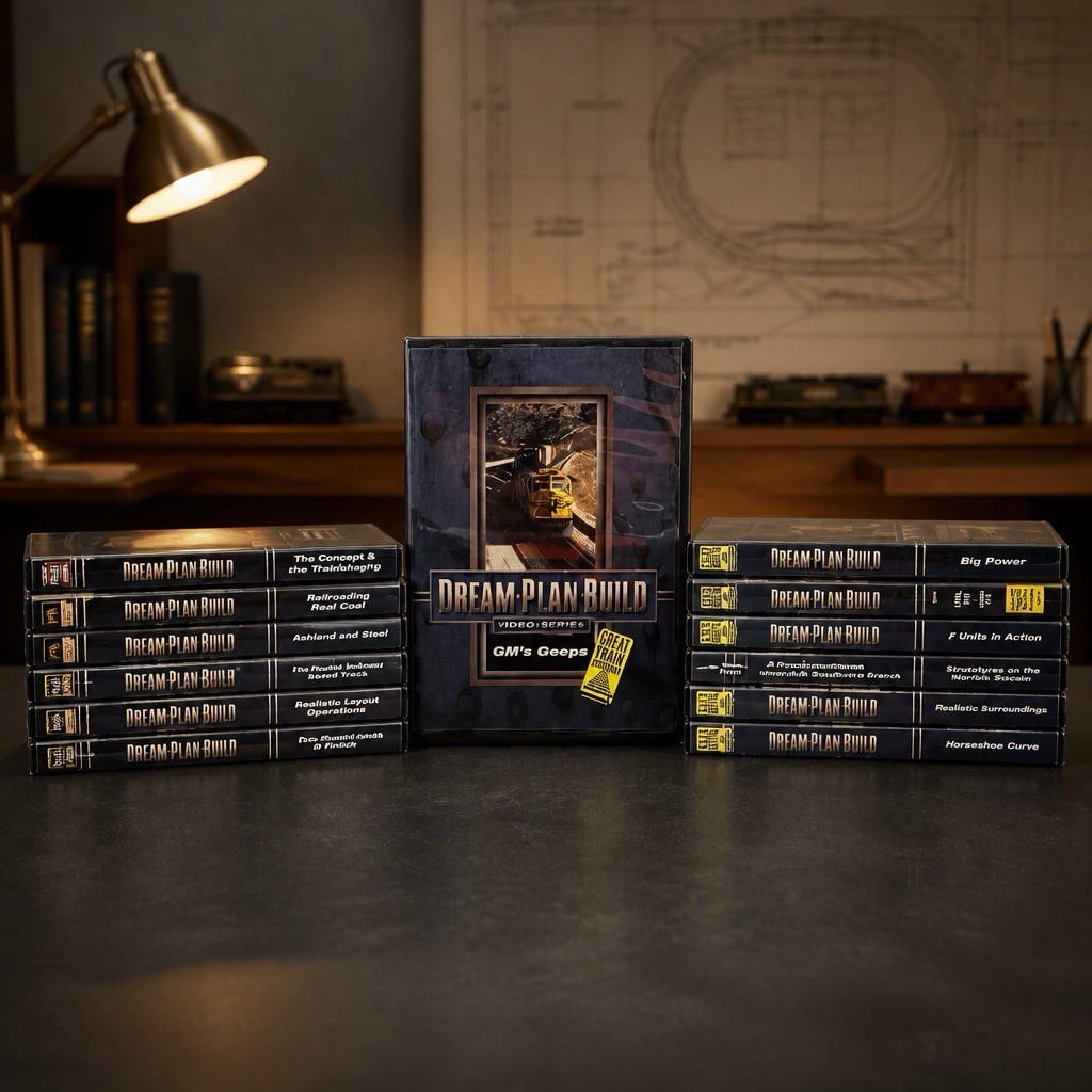Model Railroader Dream‑Plan‑Build DVD Lot of 14 | Train Hobby Series