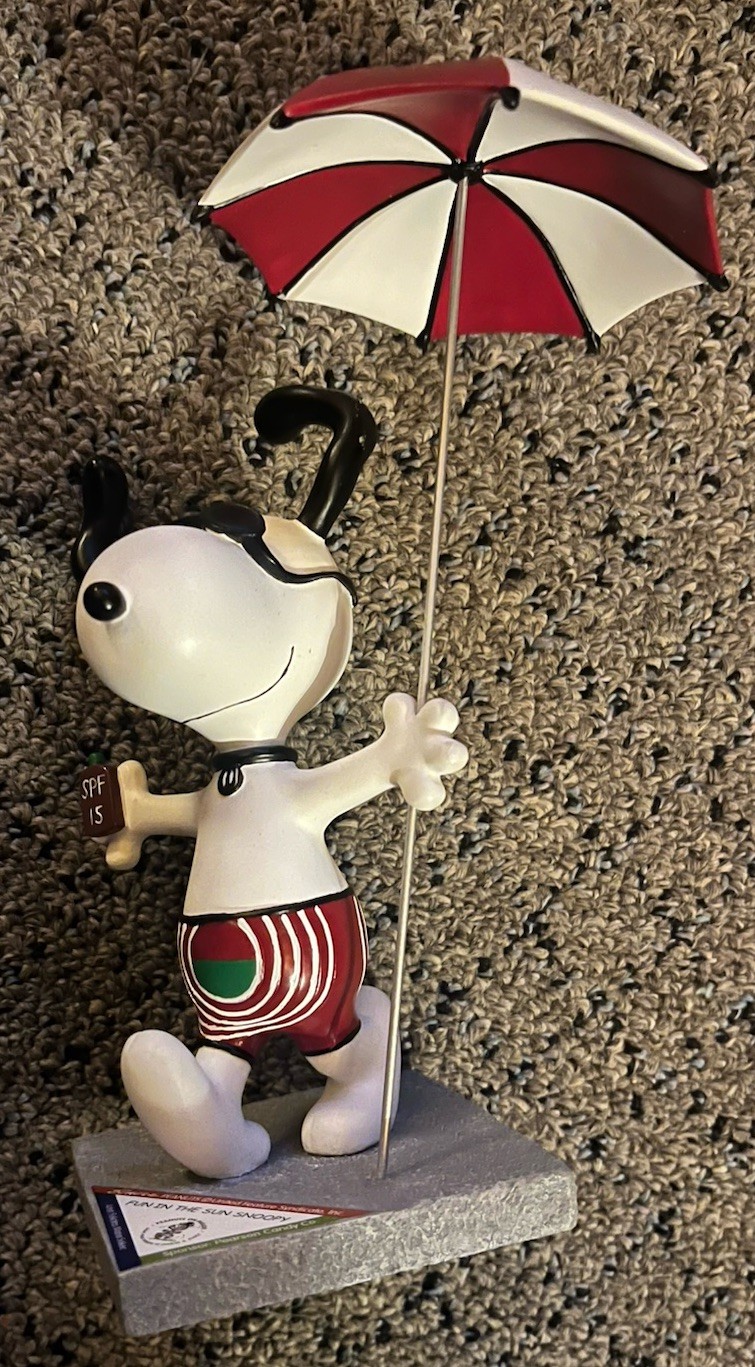 Westland Giftware Peanuts Snoopy Fun In The Sun 7.25” Figurine #8397 Westland Giftware Peanuts Snoopy Fun In The Sun 7.25” Figurine #8397