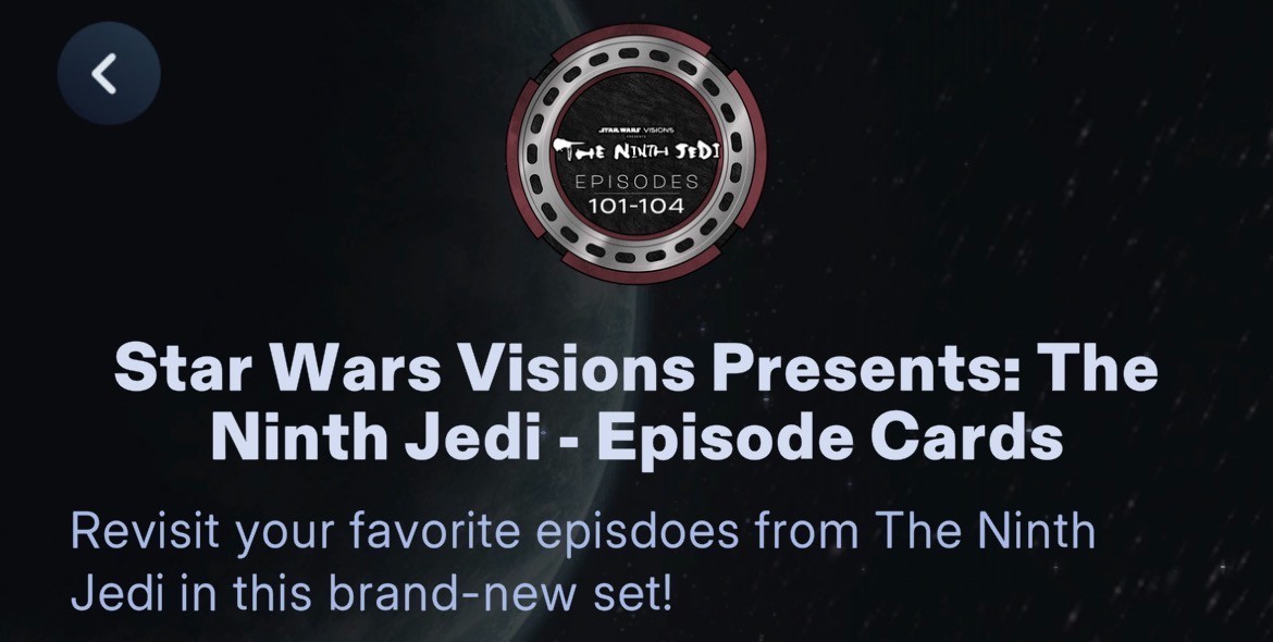 TOPPS STAR WARS CARD TRADER VISIONS NINTH JEDI EPISODE 1-4 SR/R/UC SET(NO EVENT)