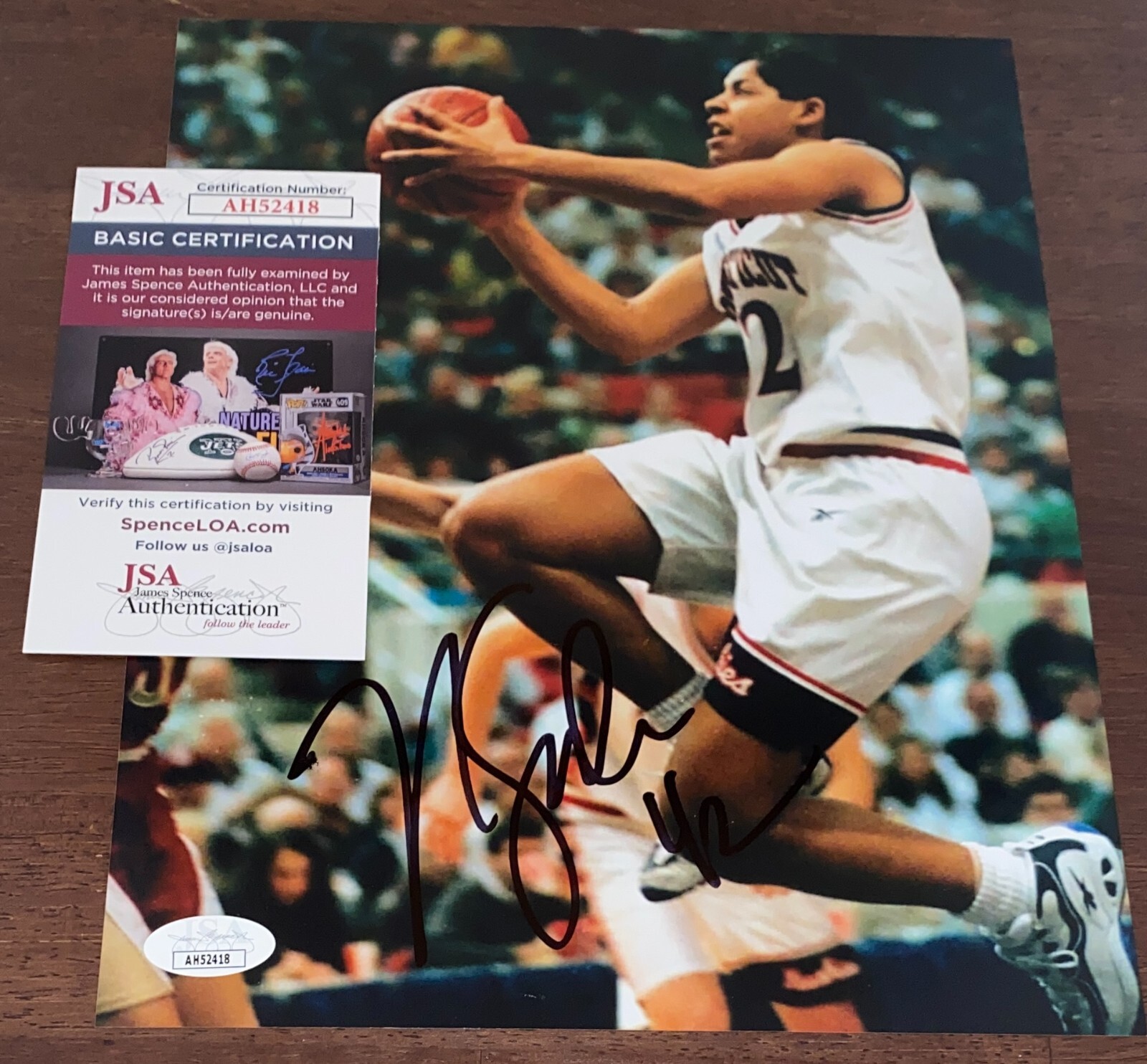 Nykesha Sales Signed Autographed UCONN Huskies 8x10 Photo WNBA JSA N3 Nykesha Sales Signed Autographed UCONN Huskies 8x10 Photo WNBA JSA N3