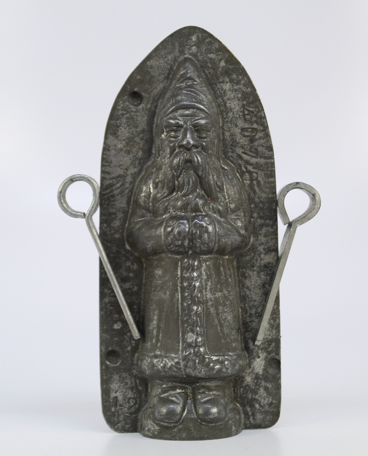 Antique Riecke & Co. Belsnickel Santa Claus Chocolate Mold 5.25\