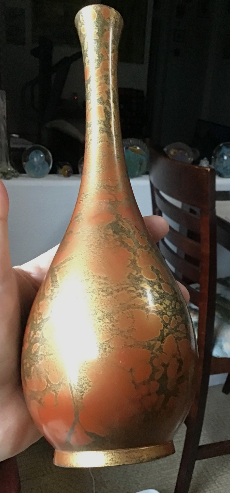 Mid Century Japan Murashido Ikebana Bronze Copper Patina Vase 9 Mid Century Japan Murashido Ikebana Bronze Copper Patina Vase 9
