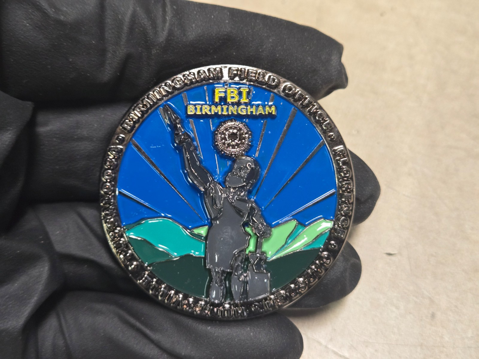 FBI Birmingham Challenge Coin US DOJ