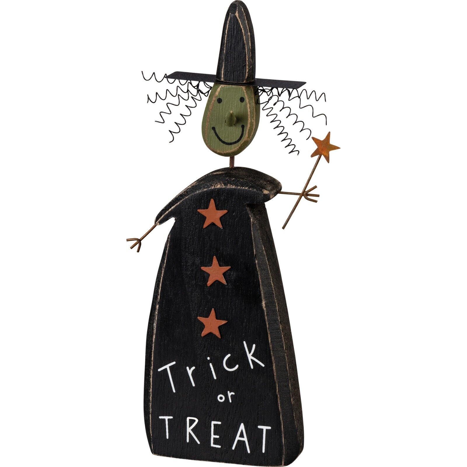 Primitives by Kathy Halloween Tricky Witch Sitter Trick or Treat Rustic Fall