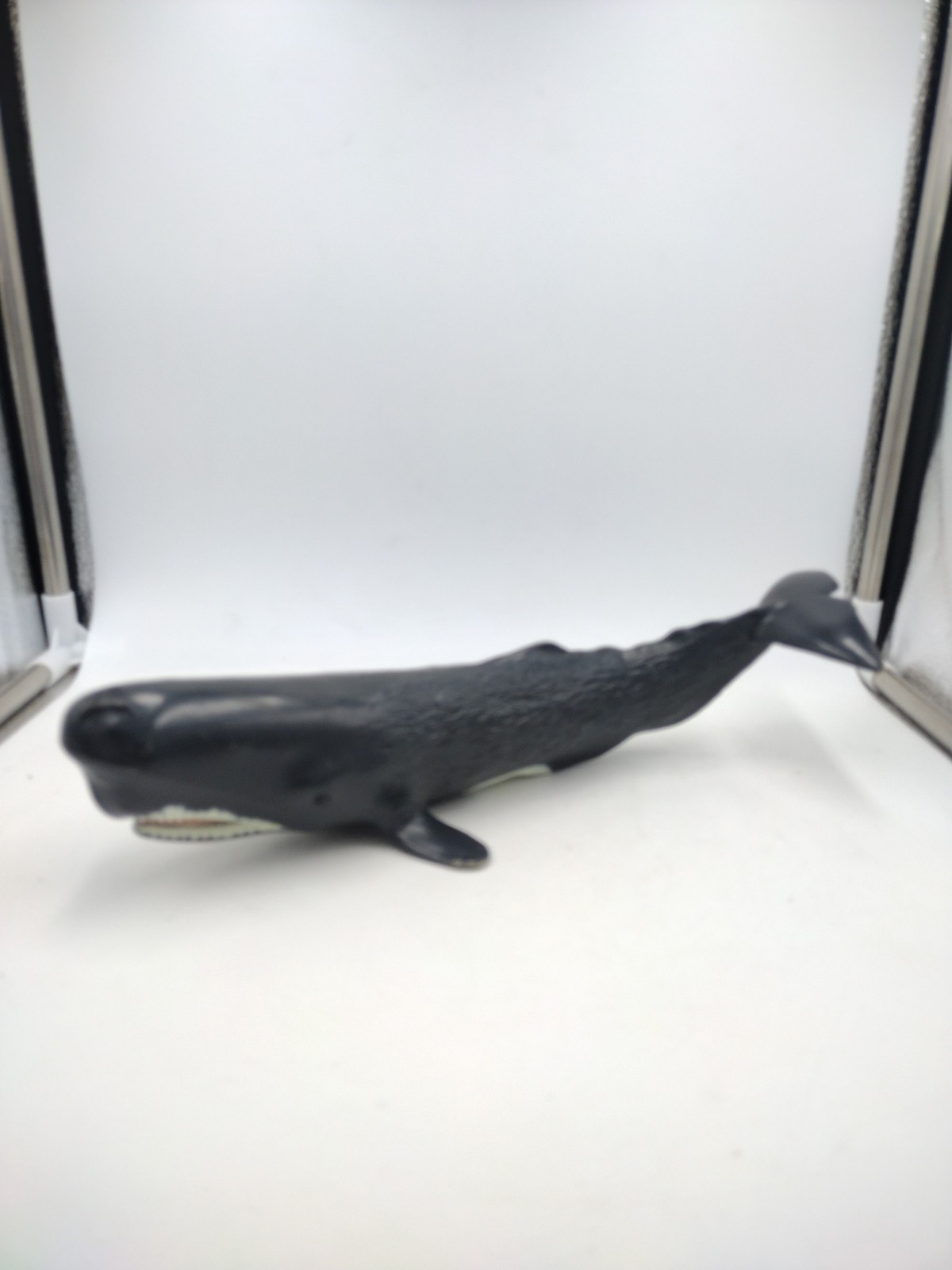 VINTAGE 1992 Monterey Bay Aquarium Sperm Whale Figure 12” Safari Ltd Toy