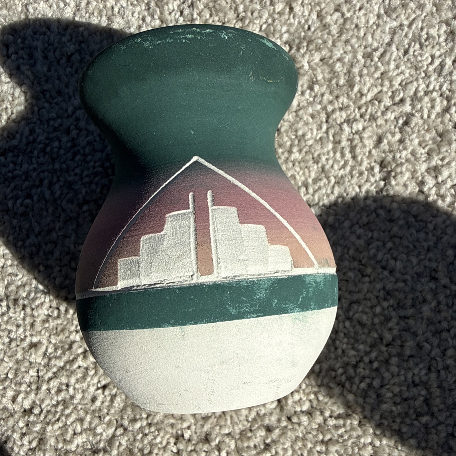 Native American Indian Sioux Etched Pottery 4\