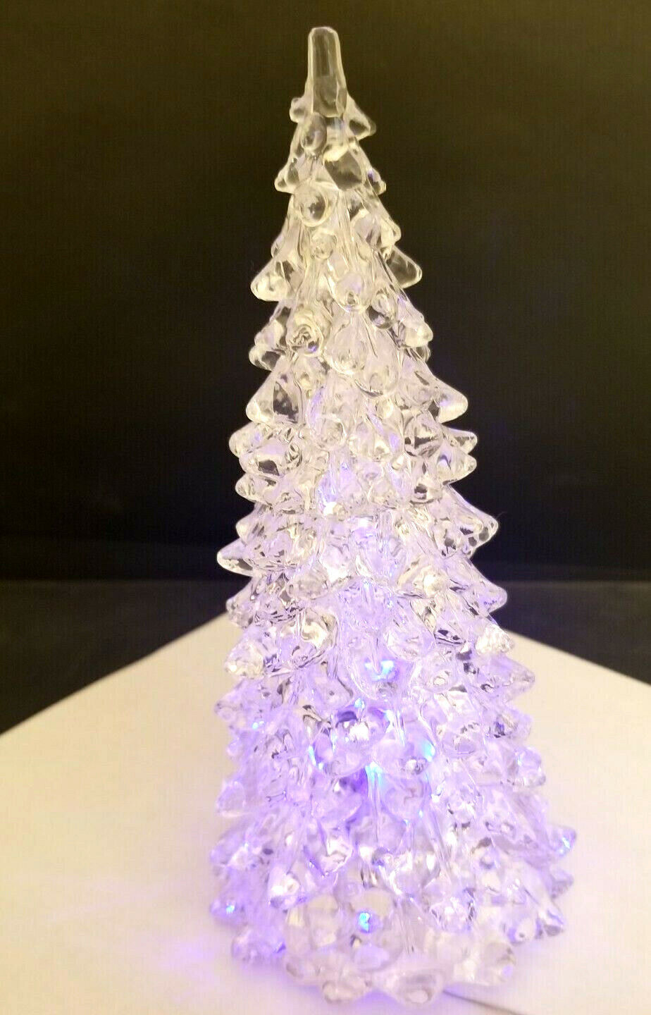 Stunning Multi Color Christmas Tree Light Up Vintage Figural Needs Battery