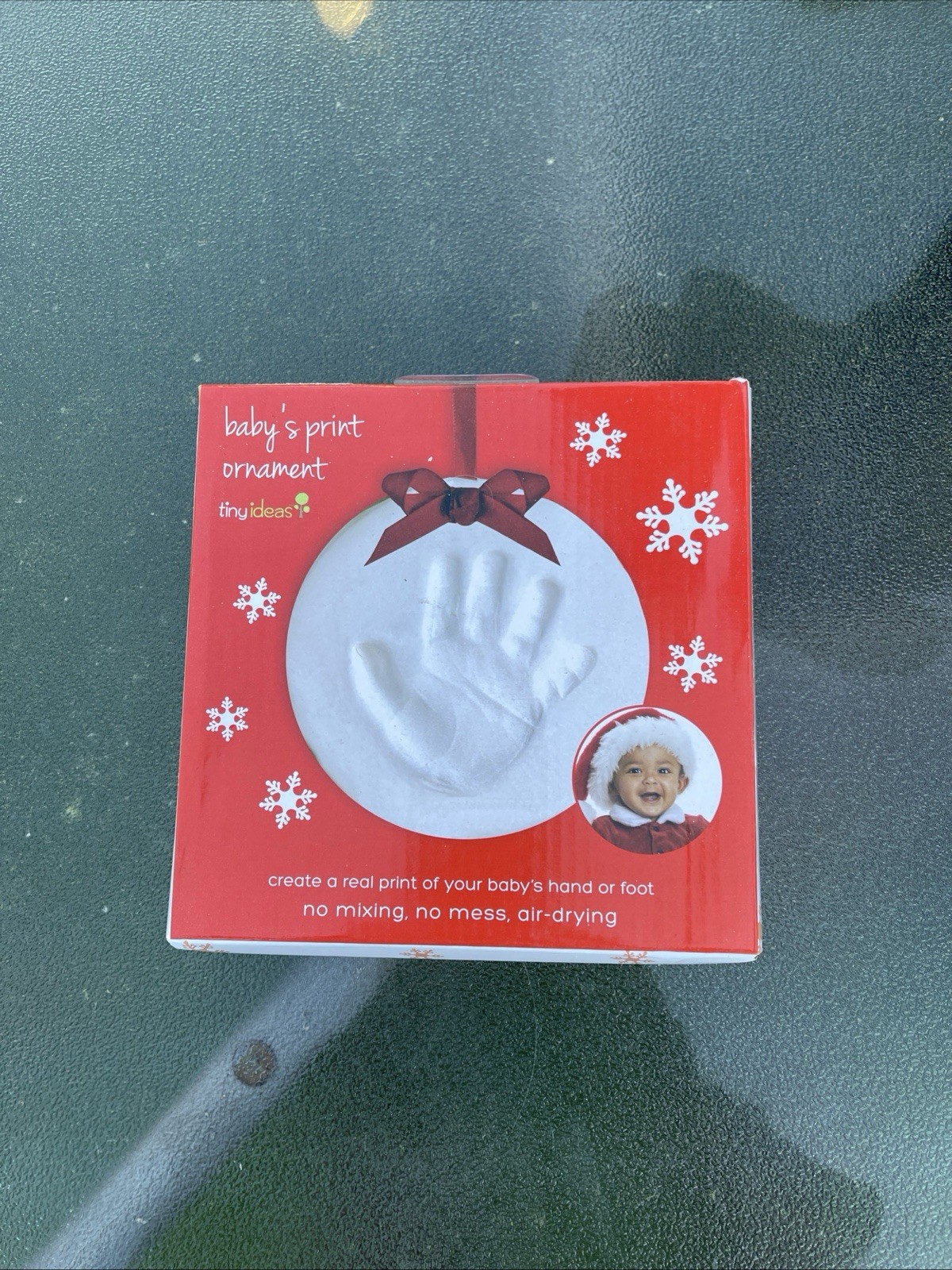 Tiny Ideas Baby’s Print Ornament Handprint DIY Kit