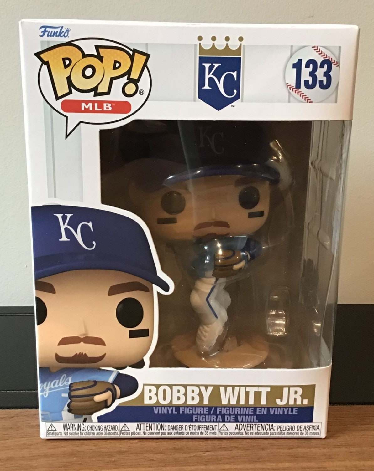 Funko Pop MLB Royals Bobby Witt Jr. (Alternate) Funko Pop Vinyl Figure #133 Funko Pop MLB Royals Bobby Witt Jr. (Alternate) Funko Pop Vinyl Figure #133