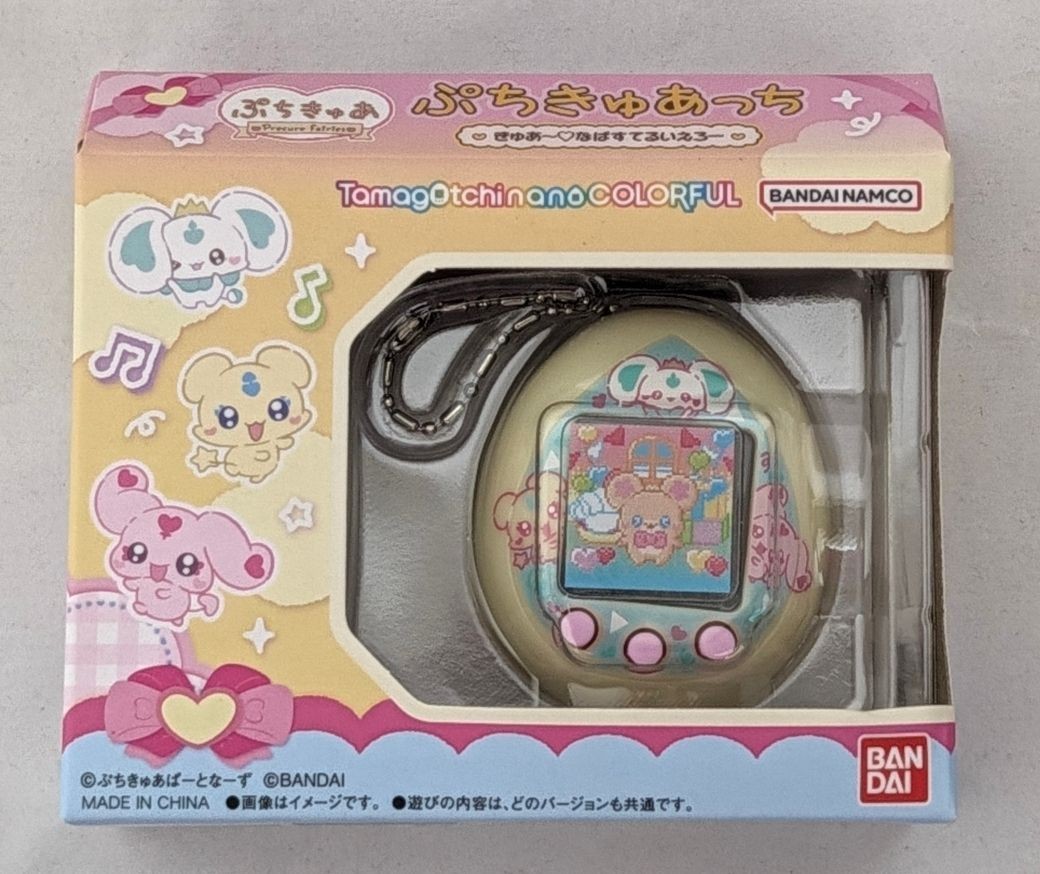 Tamagotchi nano COLORFUL Puchikyuacchi Pastel Yellow Precure Fairies Pet Bandai