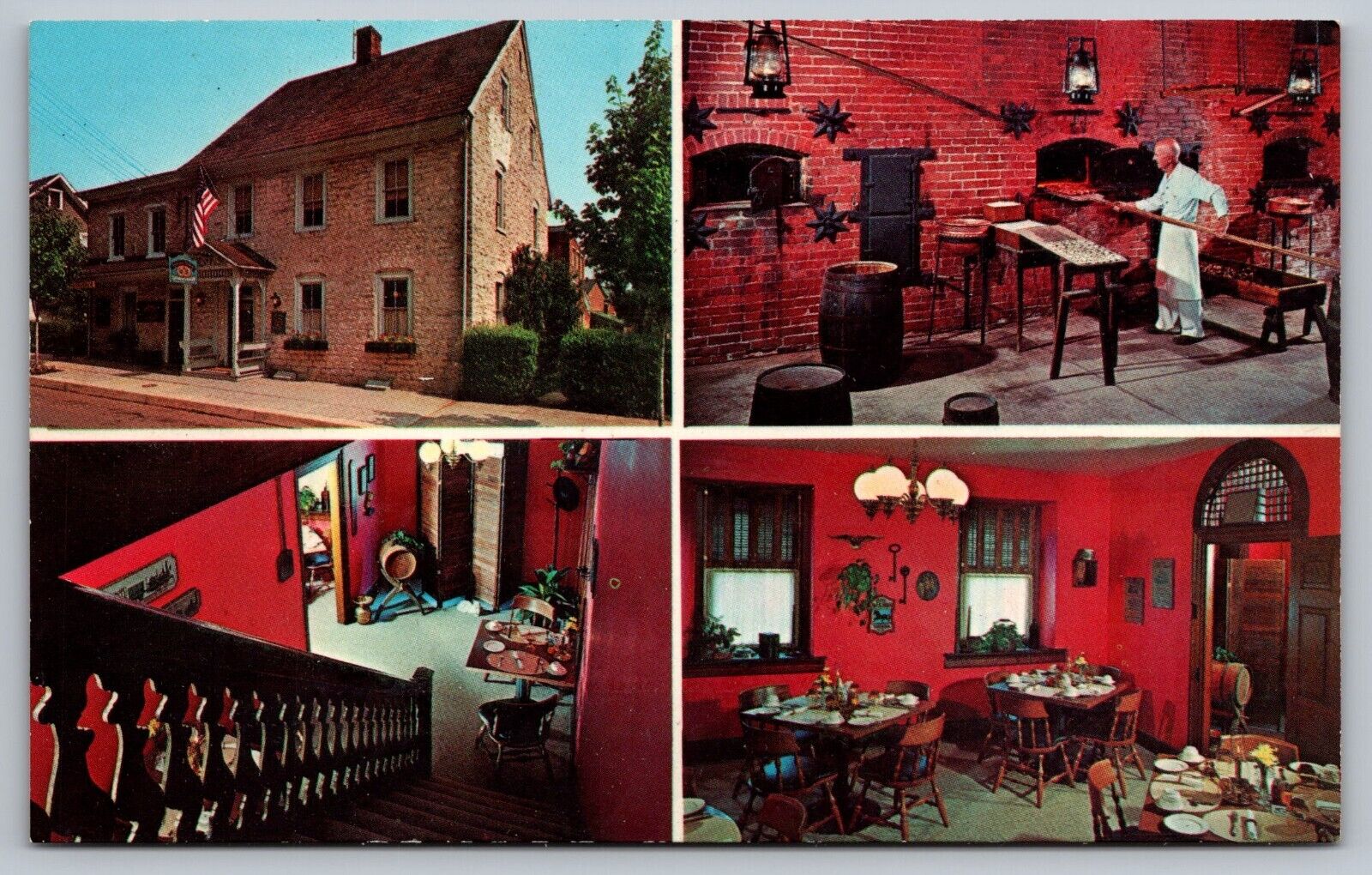The Pretzel House Lititz Pennsylvania-Postcard c1966-Unposted-Vintage Dexter