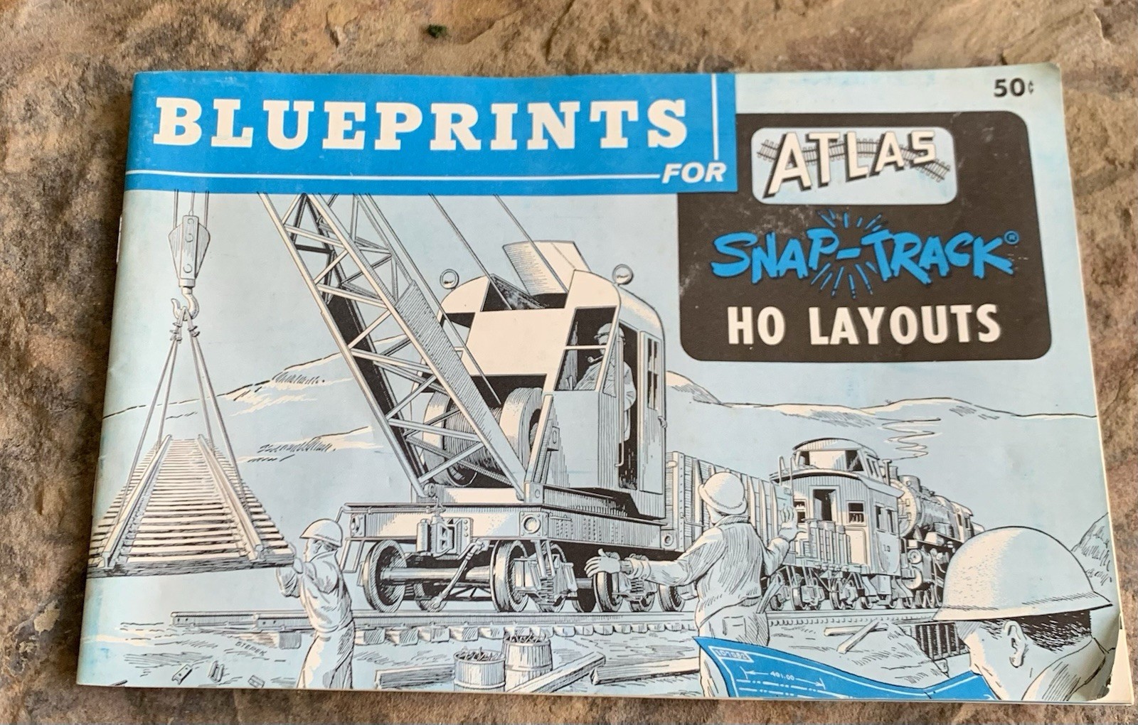 BLUE PRINTS FOR ATLAS SNAP-TRACK HO LAYOUTS BOOKLET. 1960. Vintage.