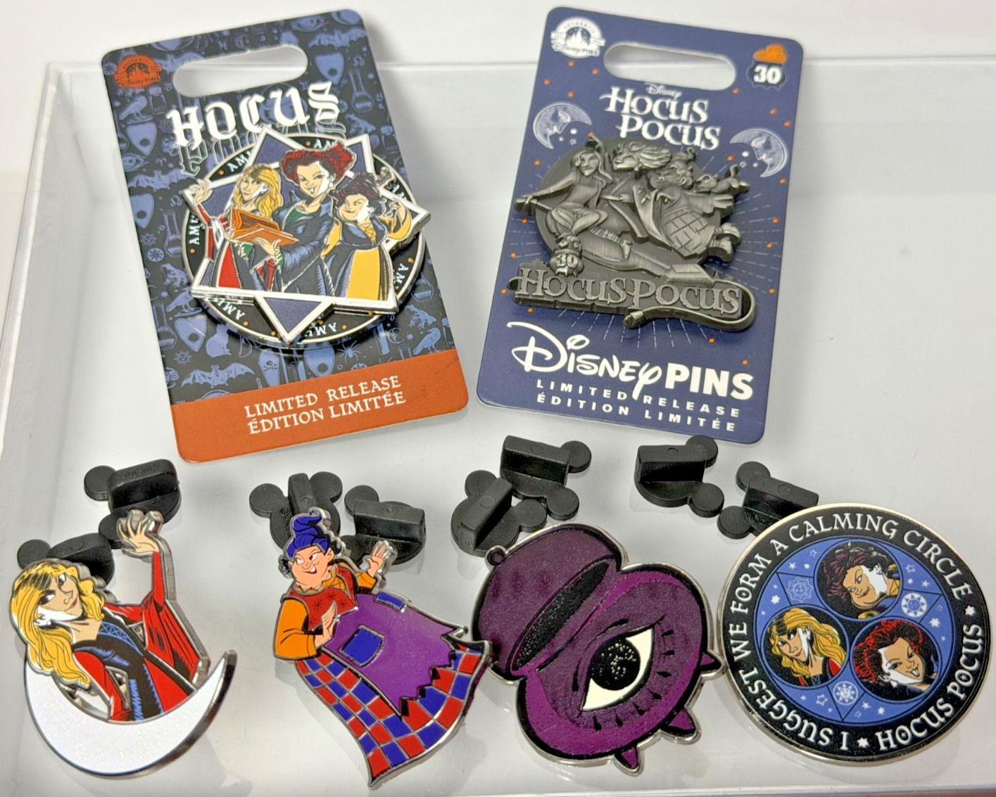 Disney Pin Lot 6 Hocus Pocus Sanderson Sisters Limited Release 30th Spellbook Disney Pin Lot 6 Hocus Pocus Sanderson Sisters Limited Release 30th Spellbook