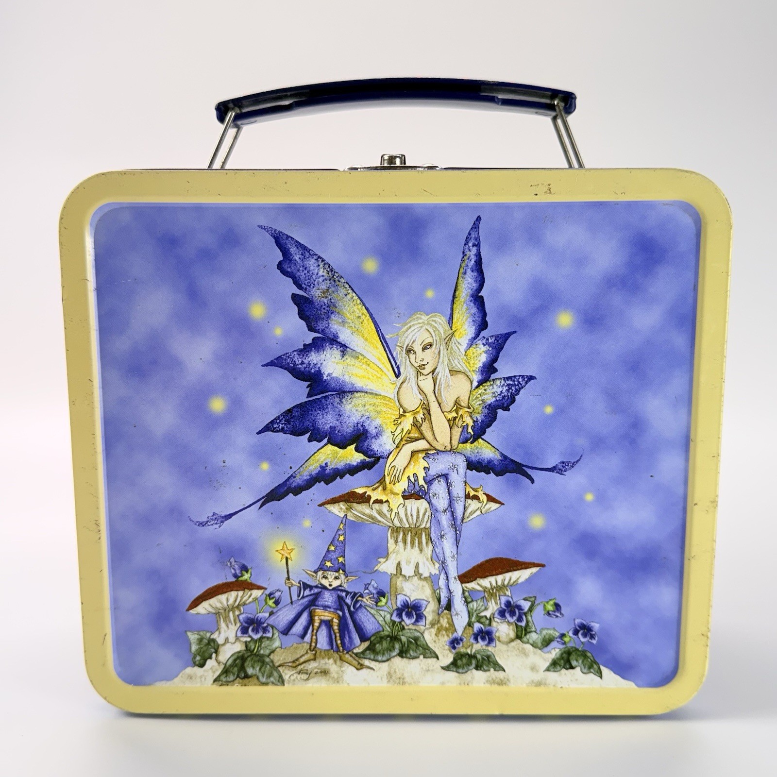 RARE Vintage Amy Brown Mighty Fine WeLoveFine The Magician Metal Lunchbox -notes